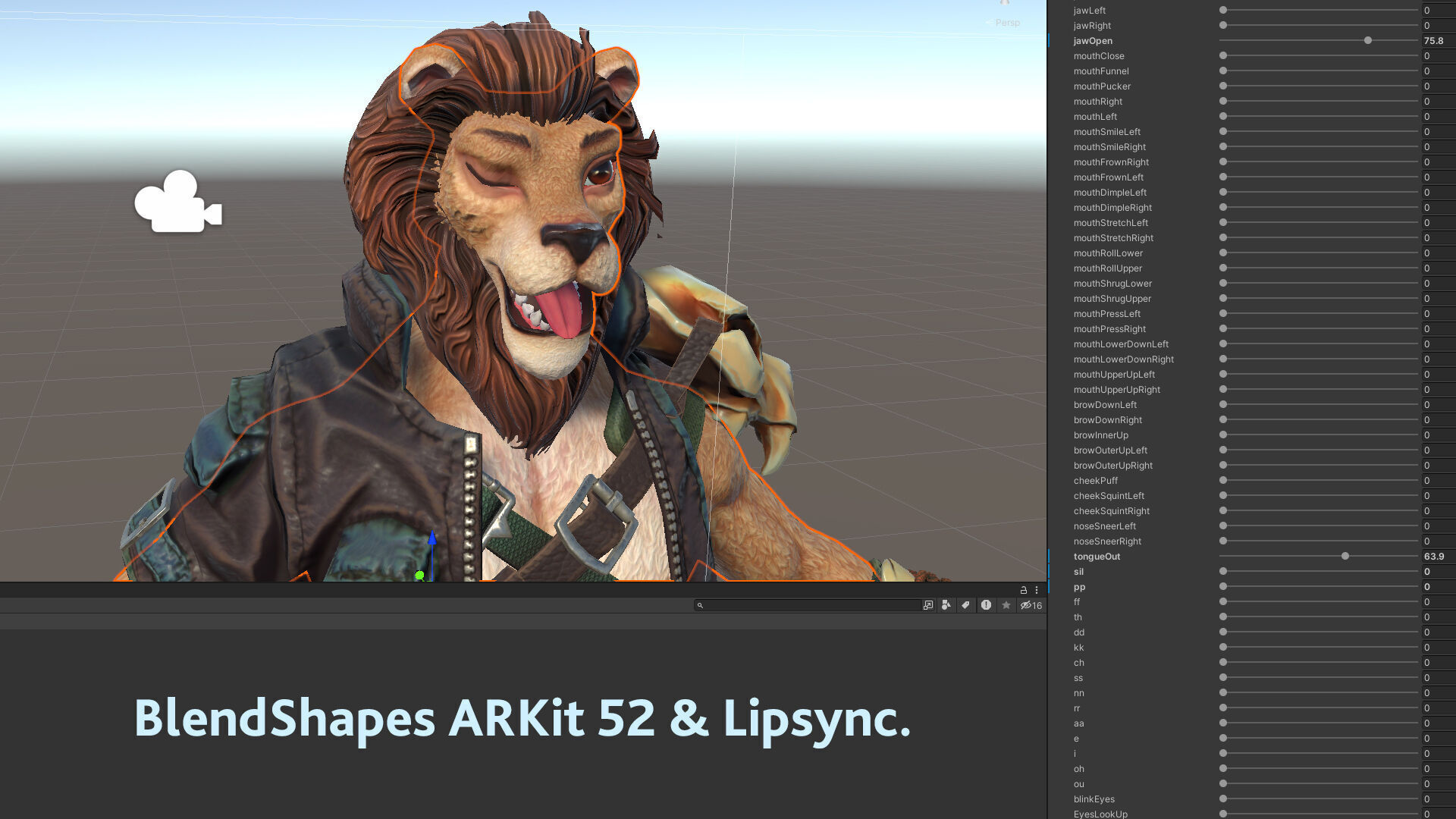 Lion Man Low-poly 3D model_22