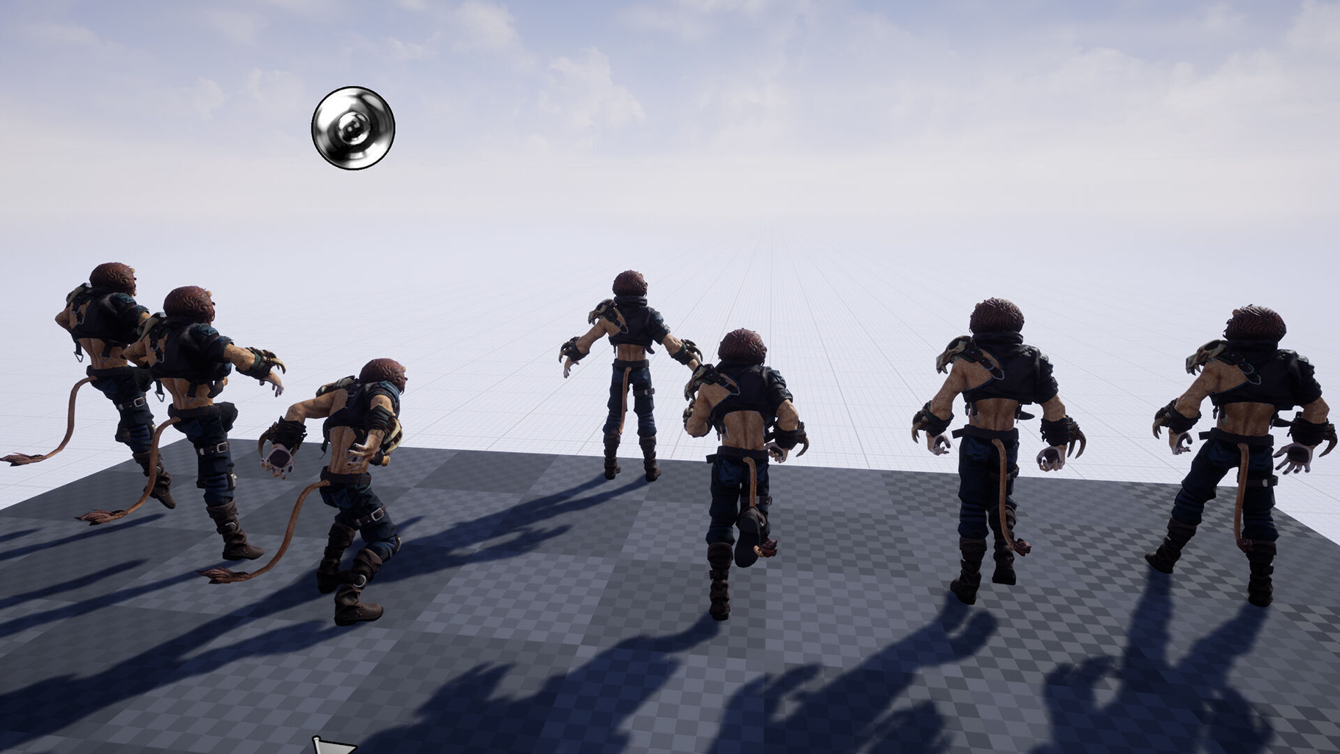 Lion Man Low-poly 3D model_7