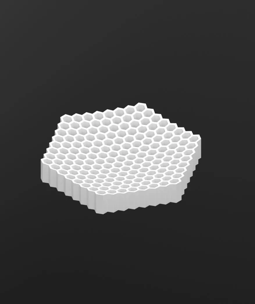 honeycomb key bowl 3D print model_0