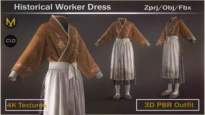 Historical Worker Pbr Outfit