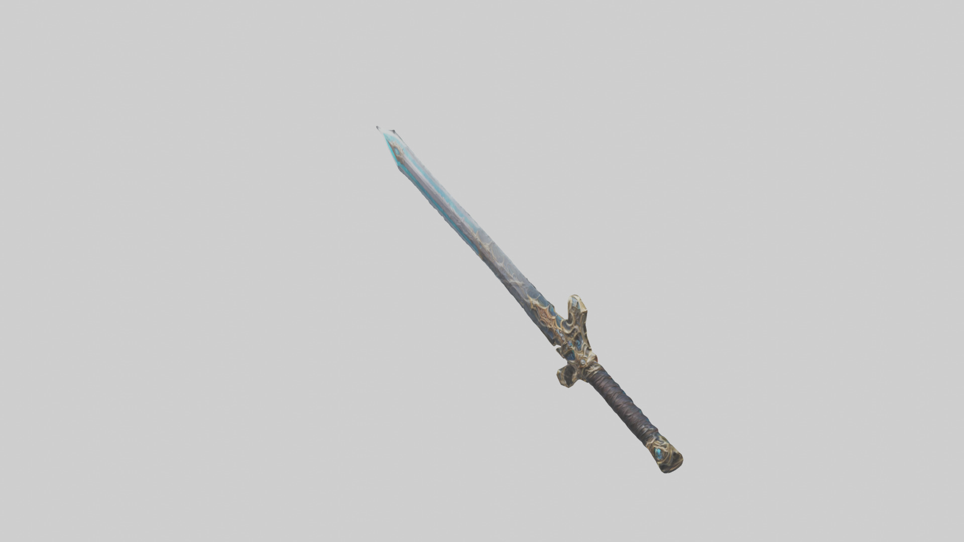 Eternal Sword model Low-poly 3D model_12