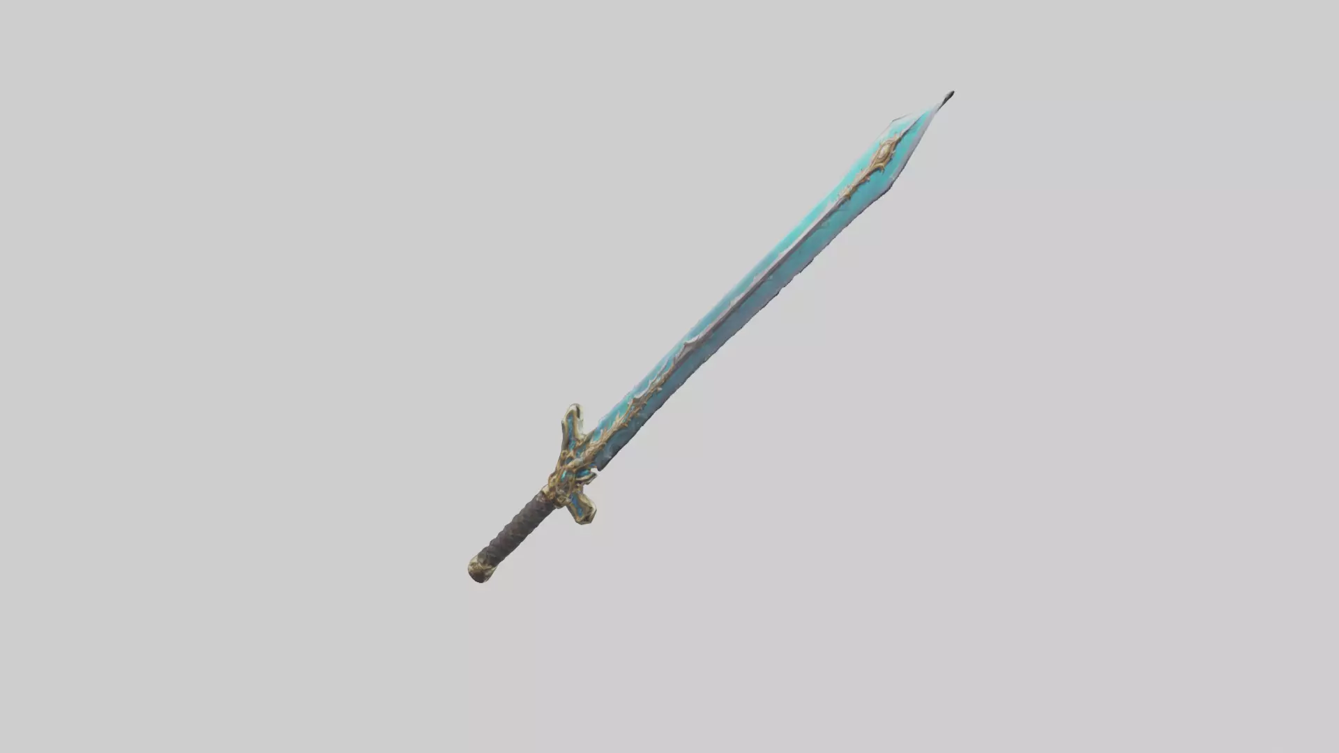 Eternal Sword model Low-poly 3D model_0