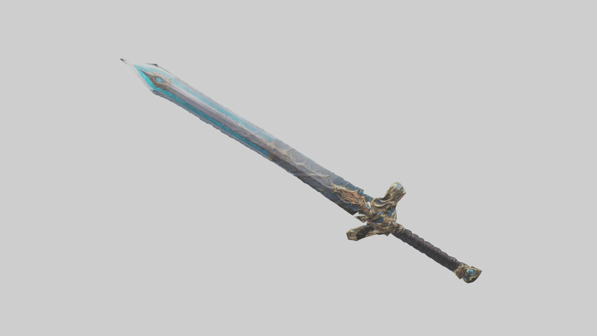 Eternal Sword model Low-poly 3D model_7