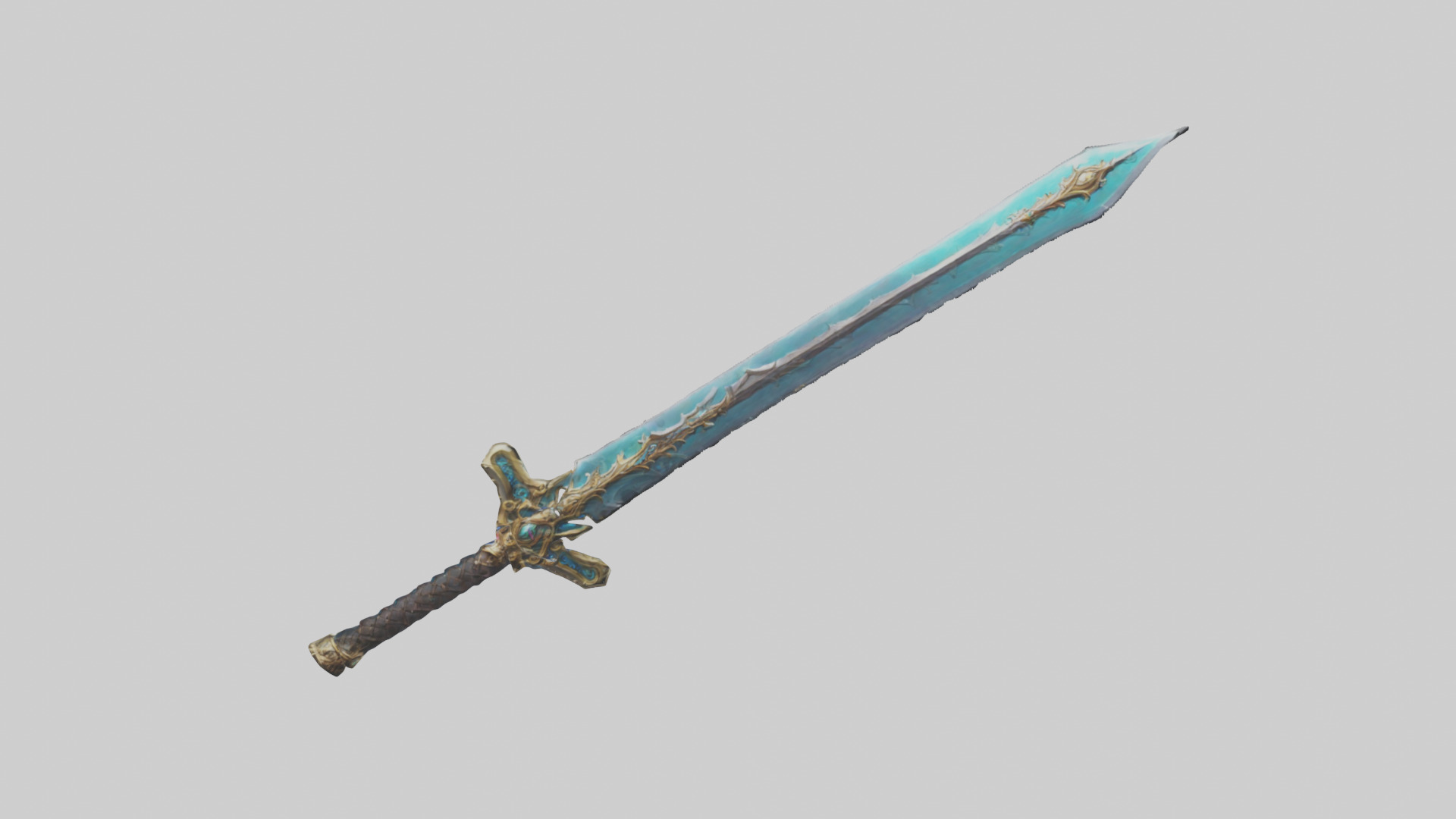 Eternal Sword model Low-poly 3D model_1