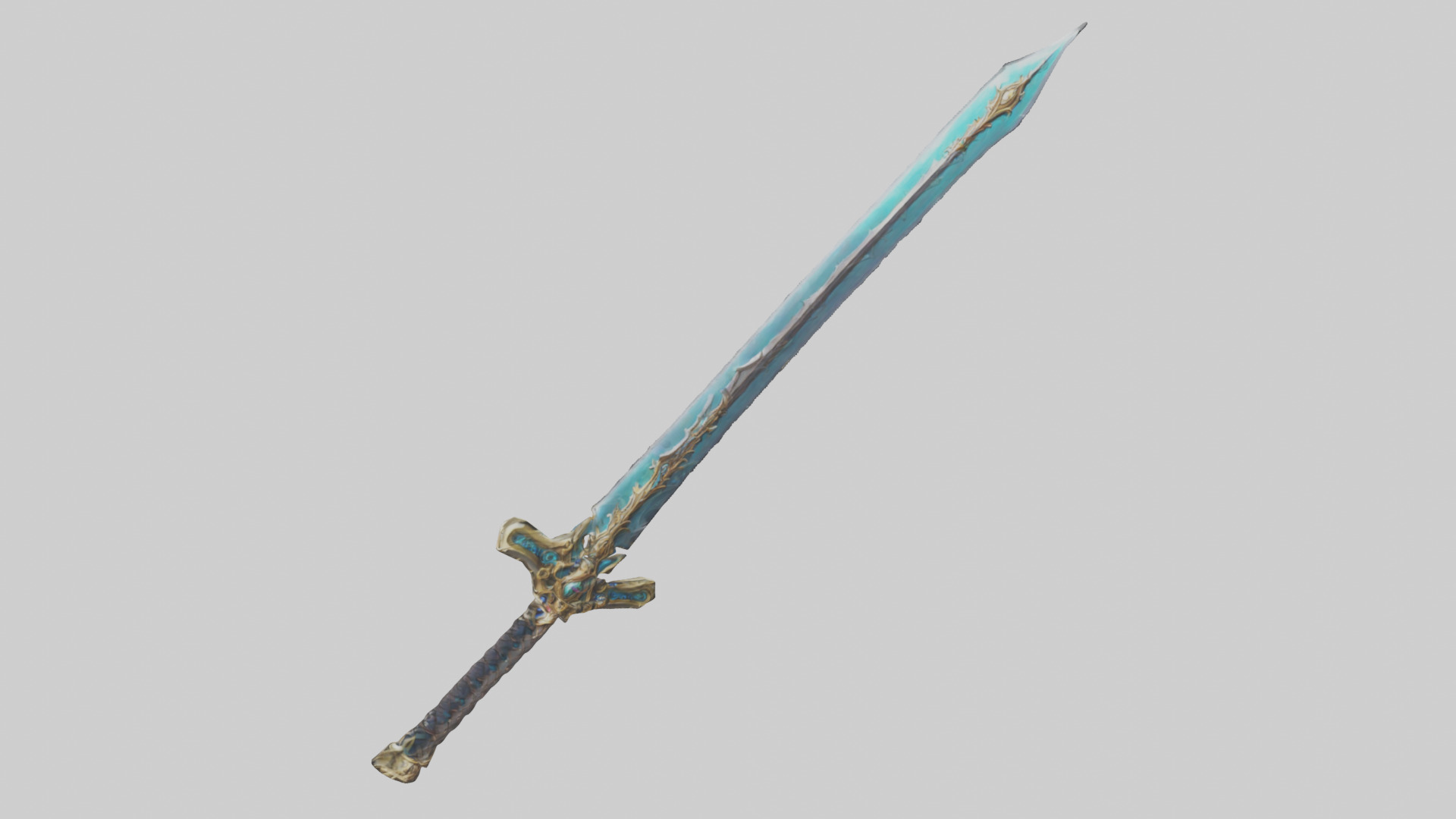 Eternal Sword model Low-poly 3D model_27