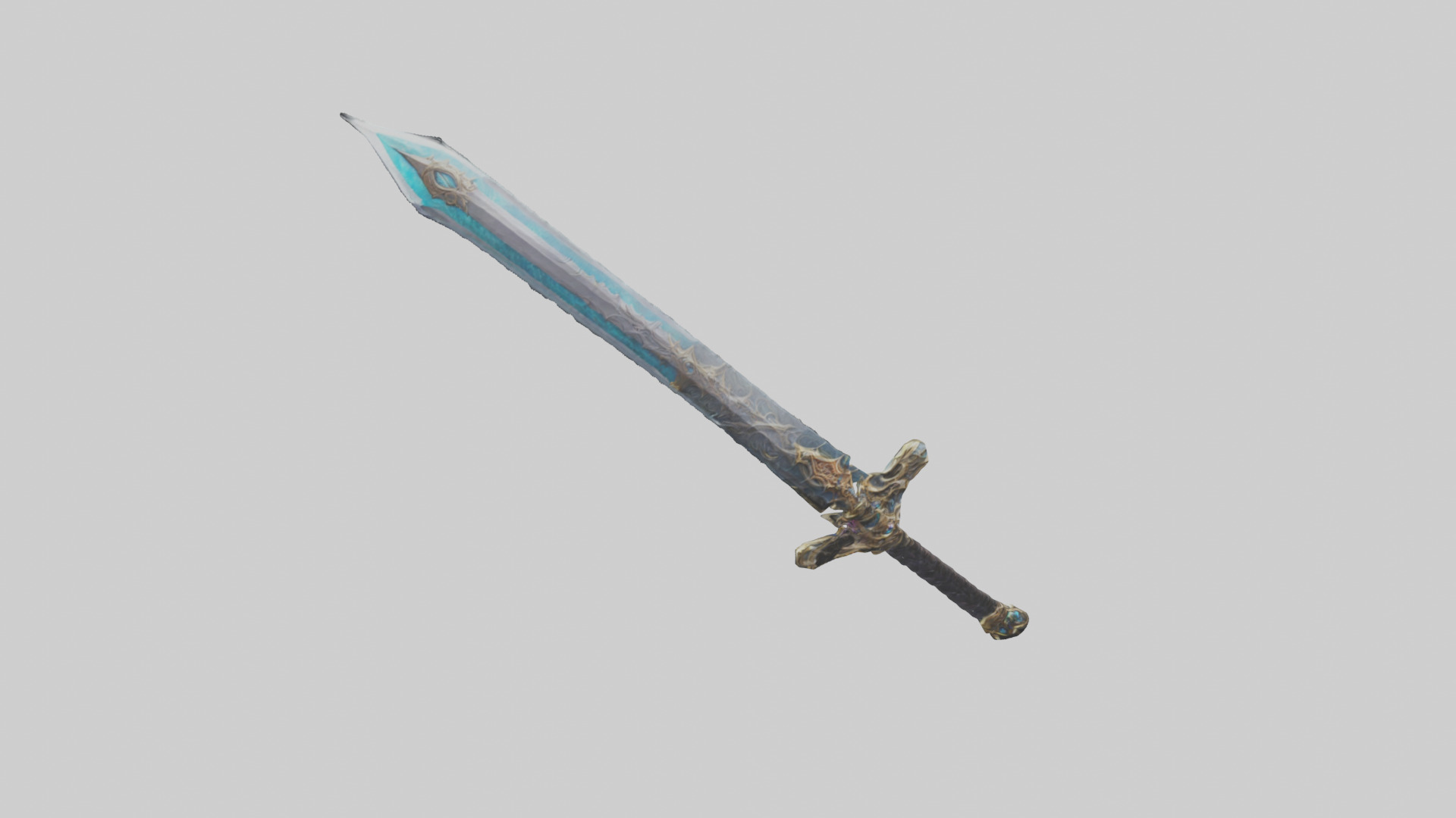 Eternal Sword model Low-poly 3D model_23