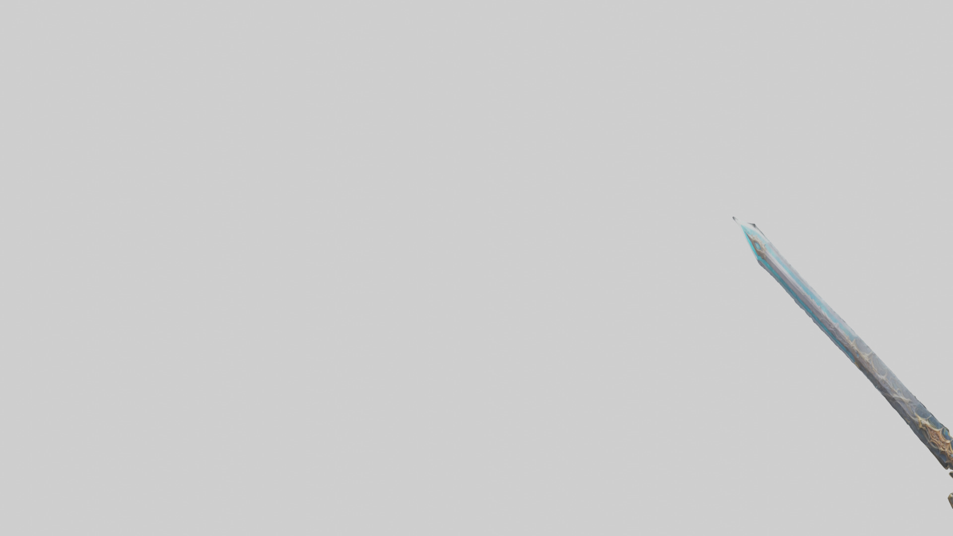 Eternal Sword model Low-poly 3D model_21