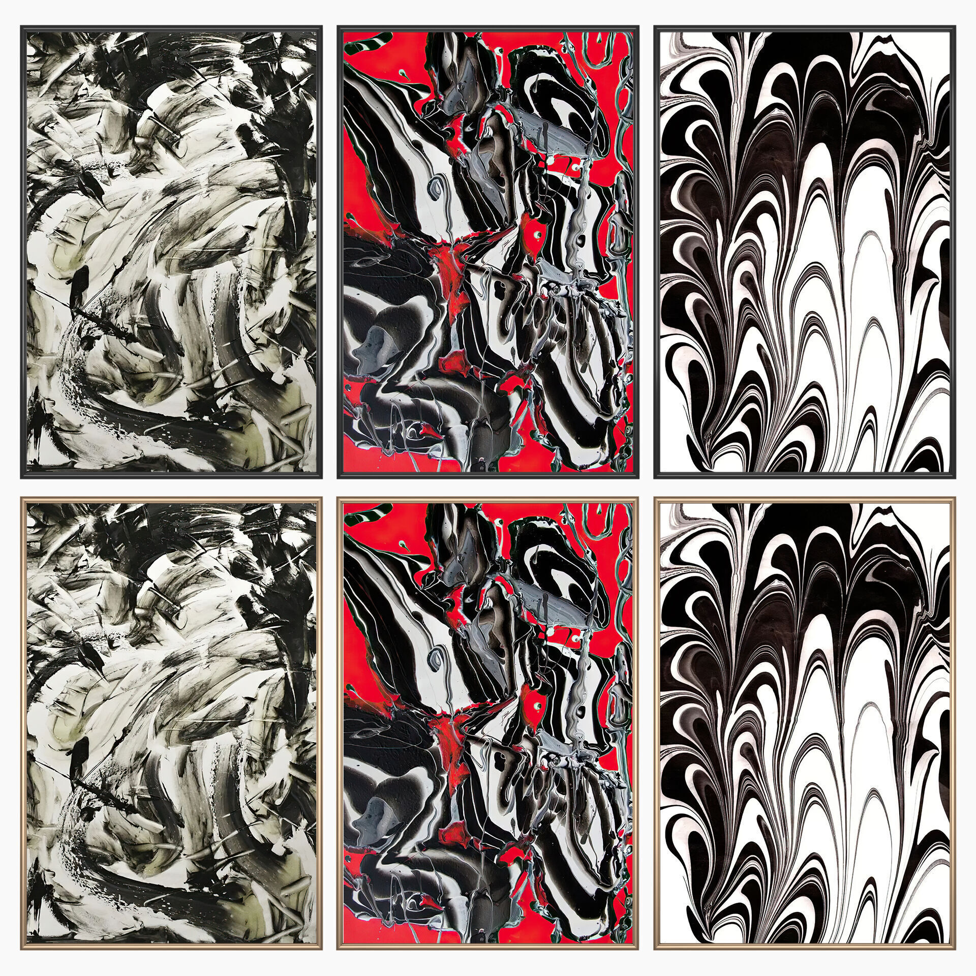 Wall Art Set 4365 3D model_1