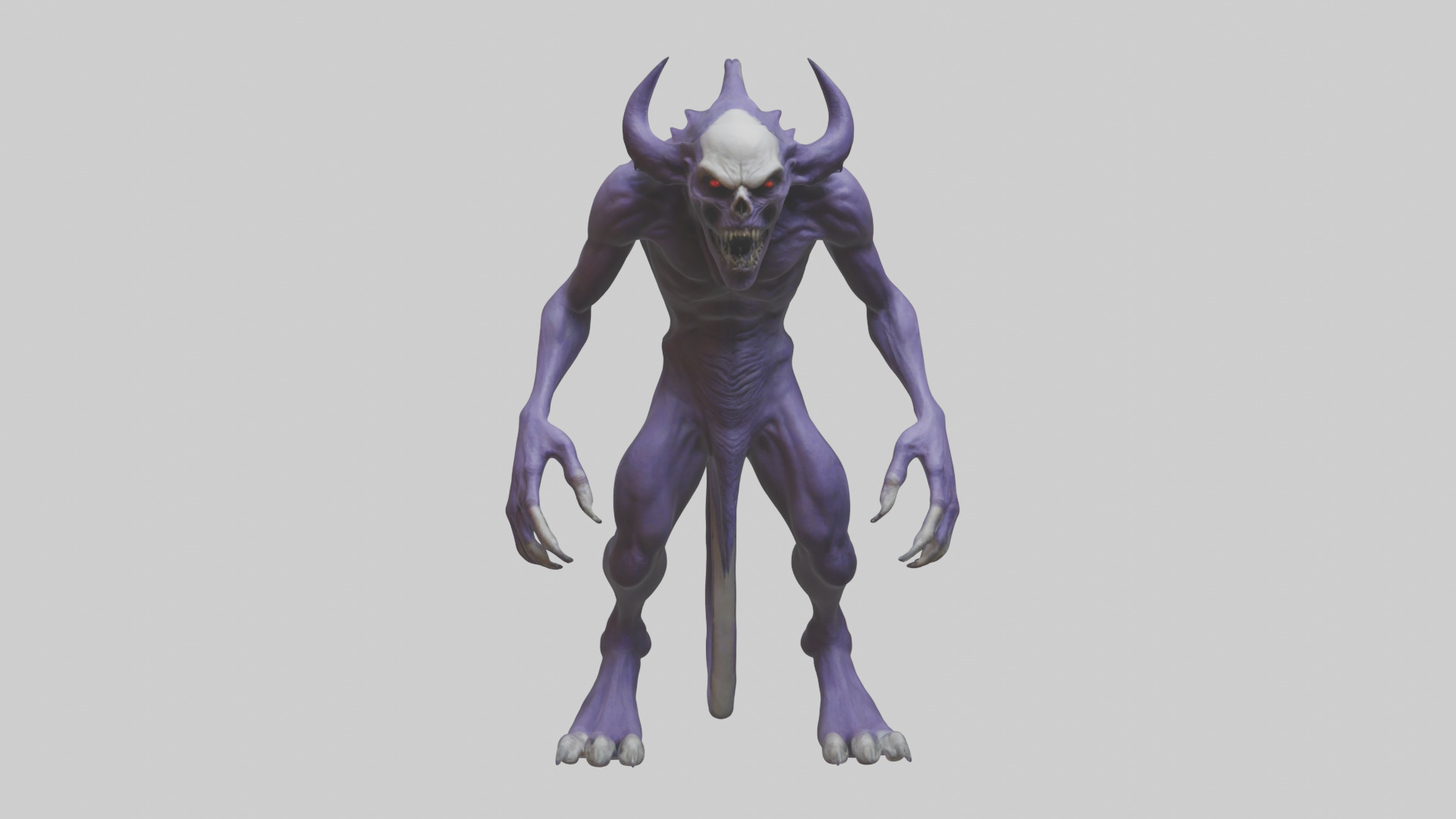 Evil shapeshifter model Low-poly 3D model_19