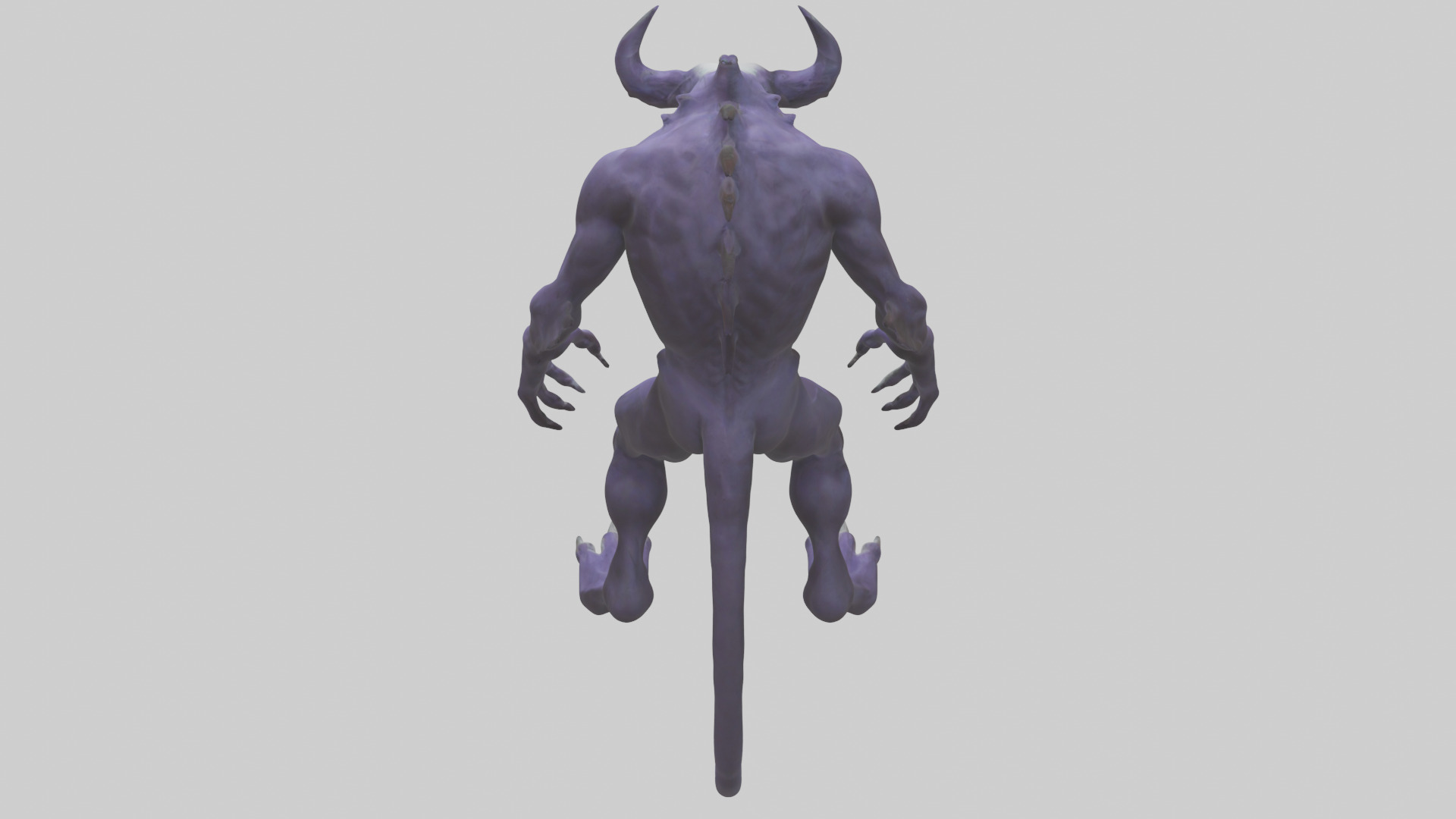 Evil shapeshifter model Low-poly 3D model_25