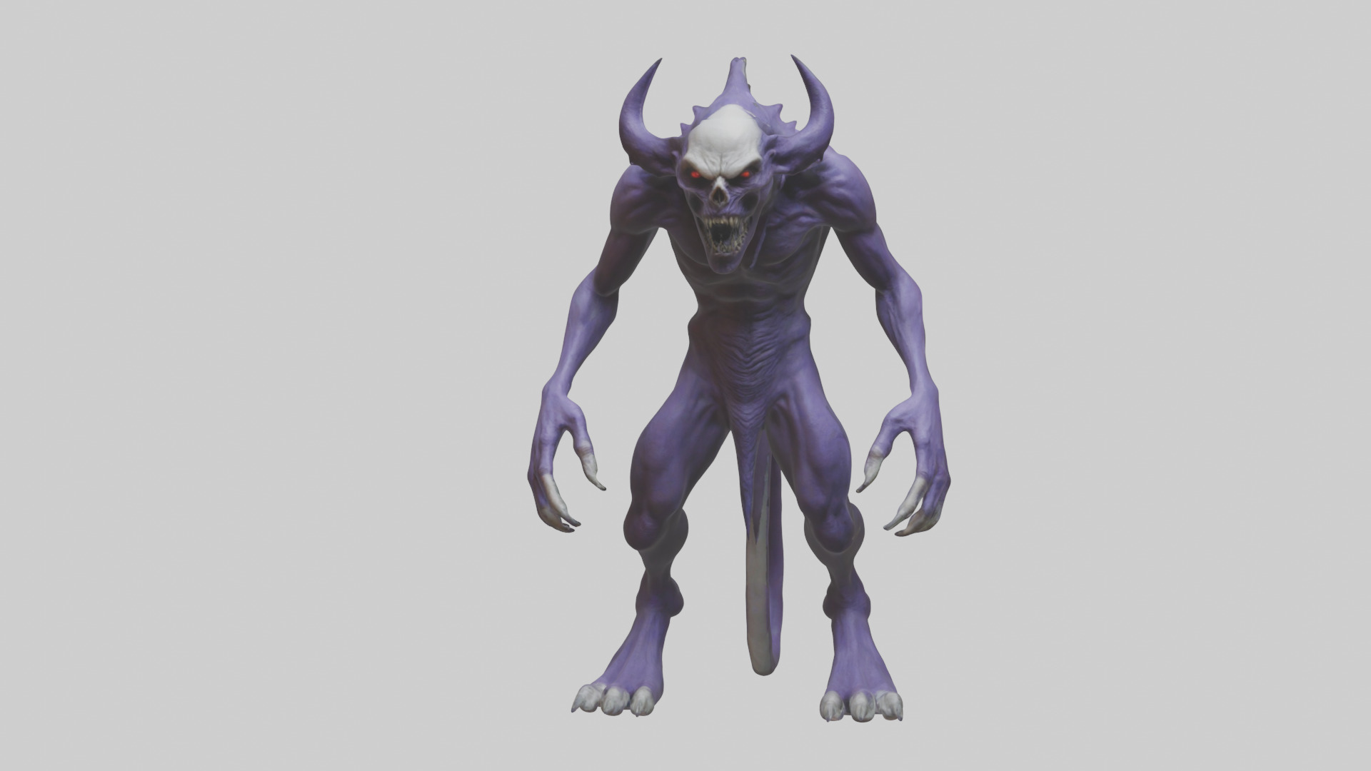 Evil shapeshifter model Low-poly 3D model_15