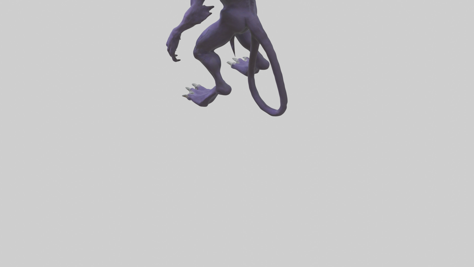 Evil shapeshifter model Low-poly 3D model_4