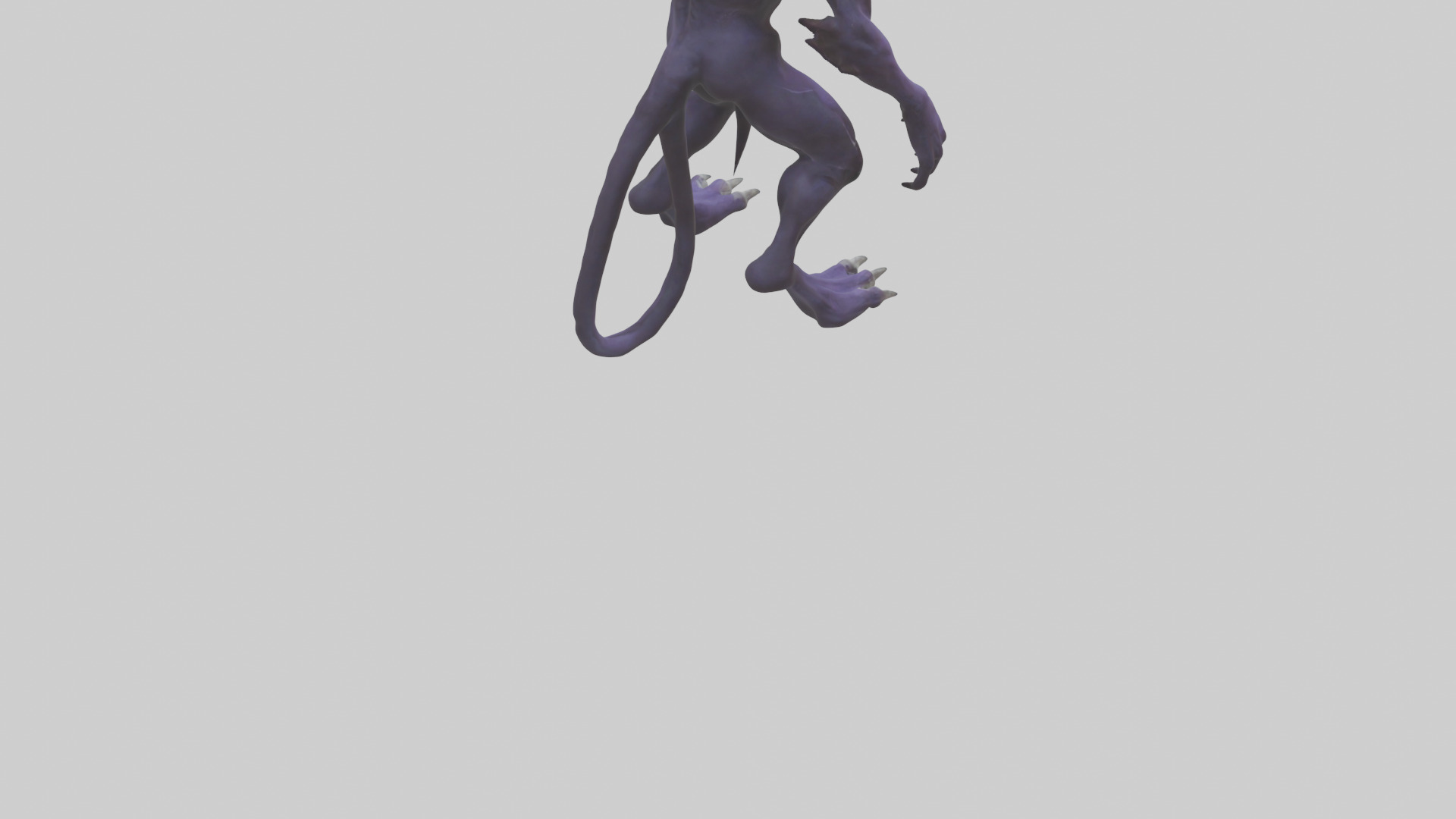 Evil shapeshifter model Low-poly 3D model_5