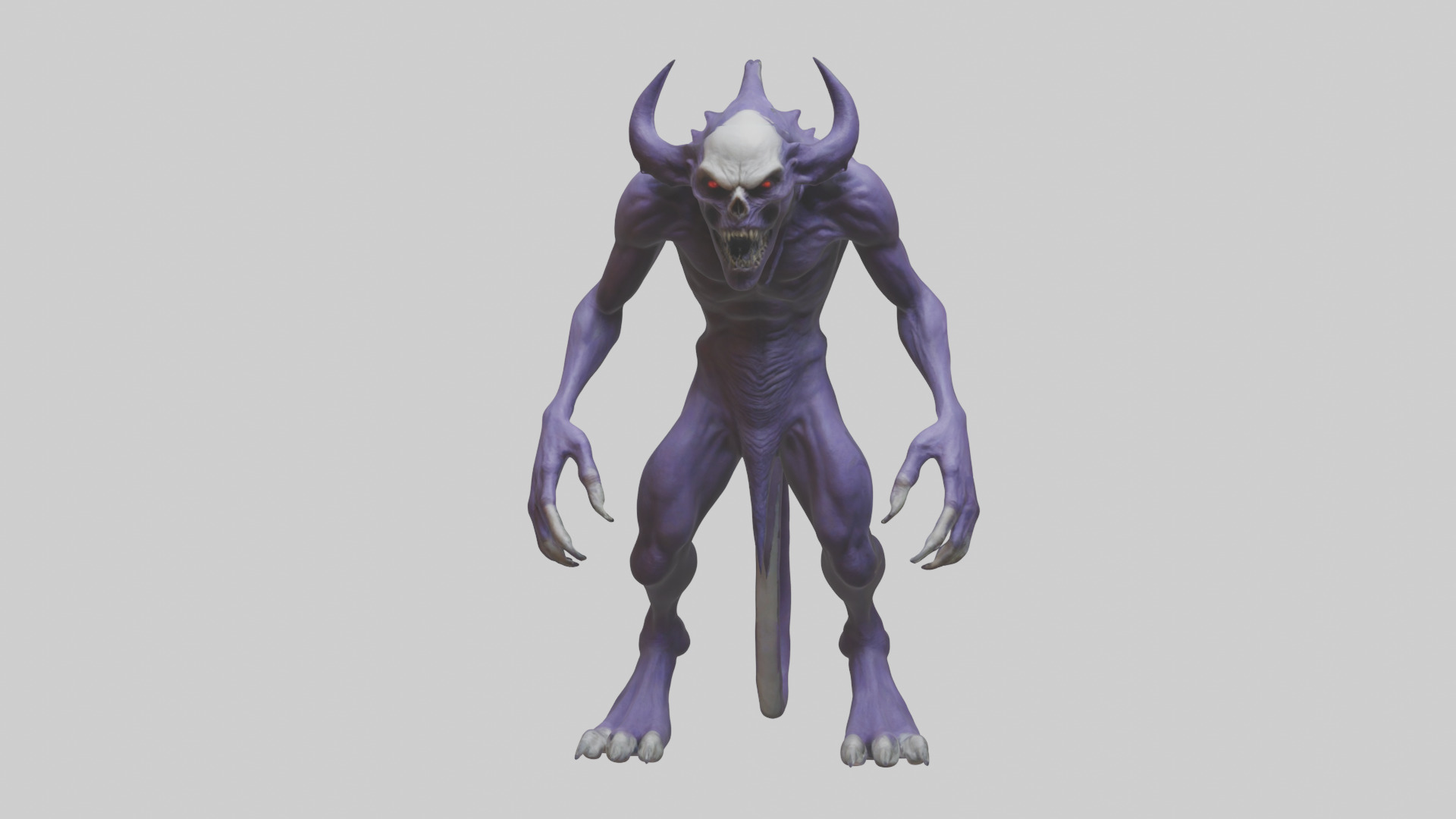 Evil shapeshifter model Low-poly 3D model_12