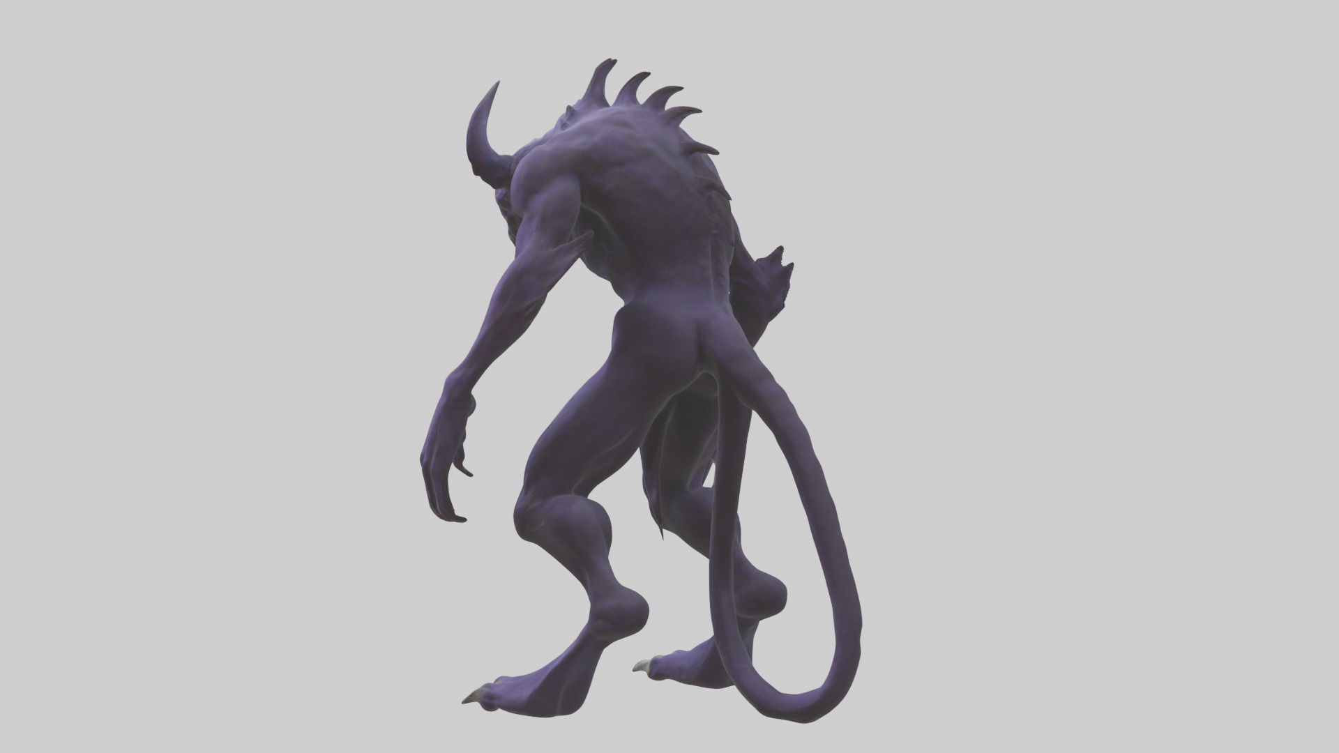 Evil shapeshifter model Low-poly 3D model_2