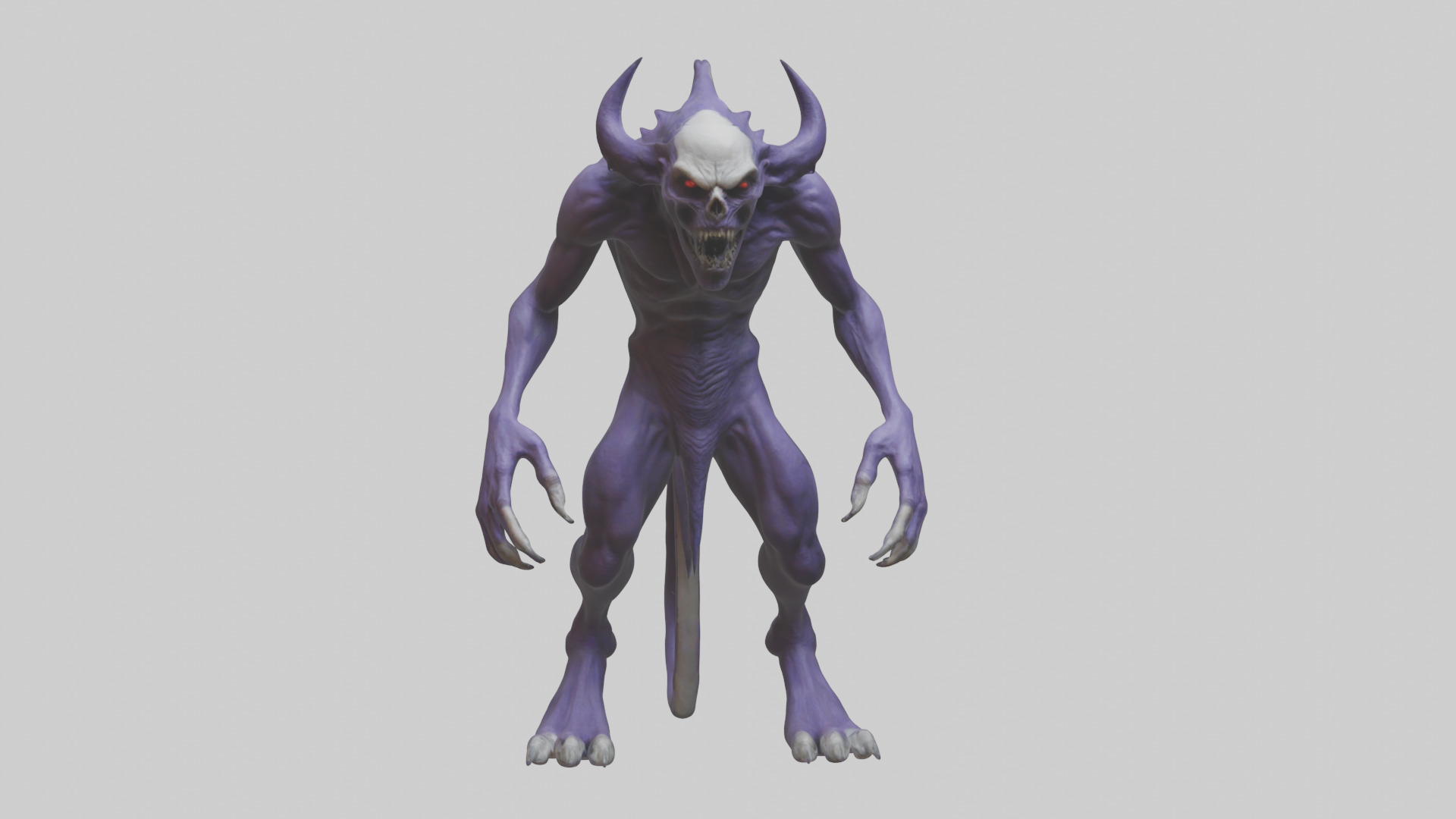 Evil shapeshifter model Low-poly 3D model_17