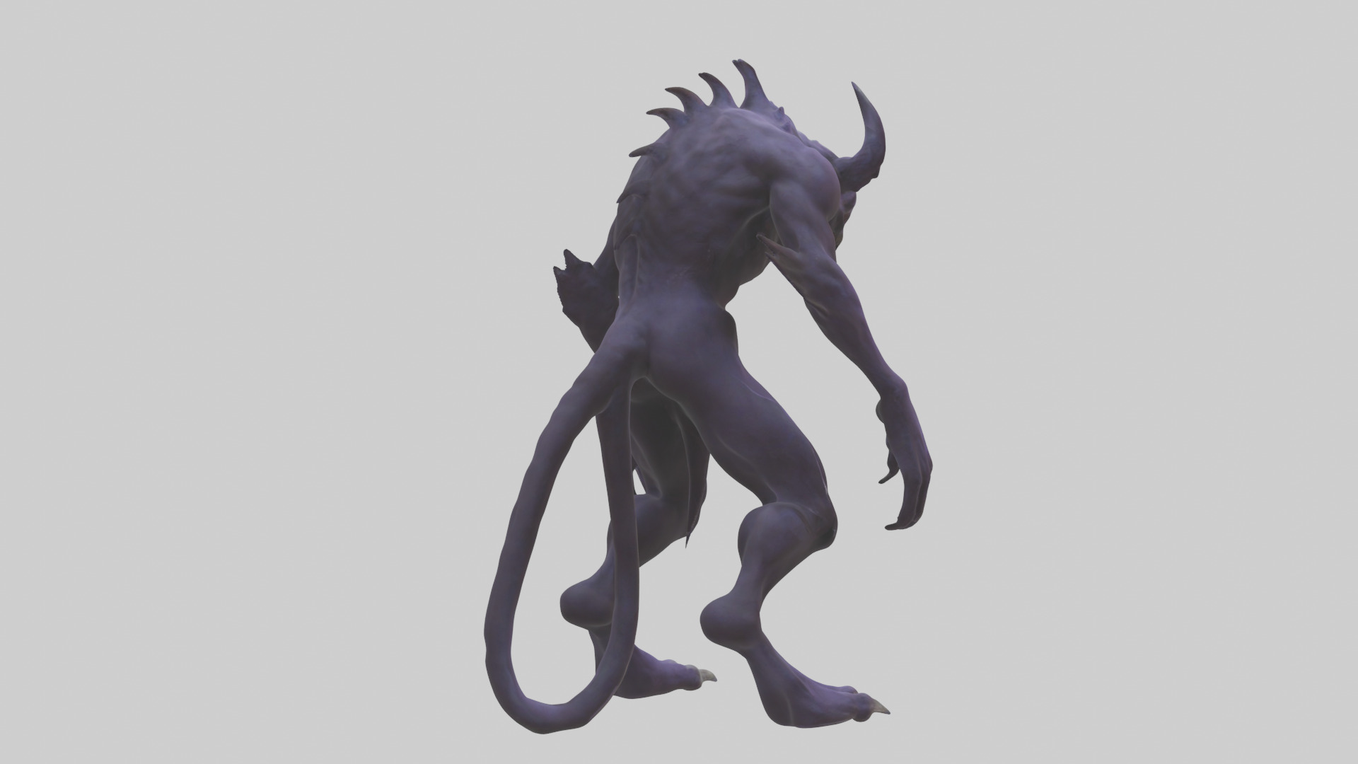 Evil shapeshifter model Low-poly 3D model_3