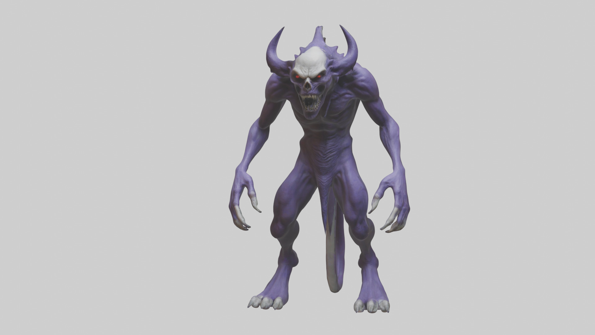 Evil shapeshifter model Low-poly 3D model_13
