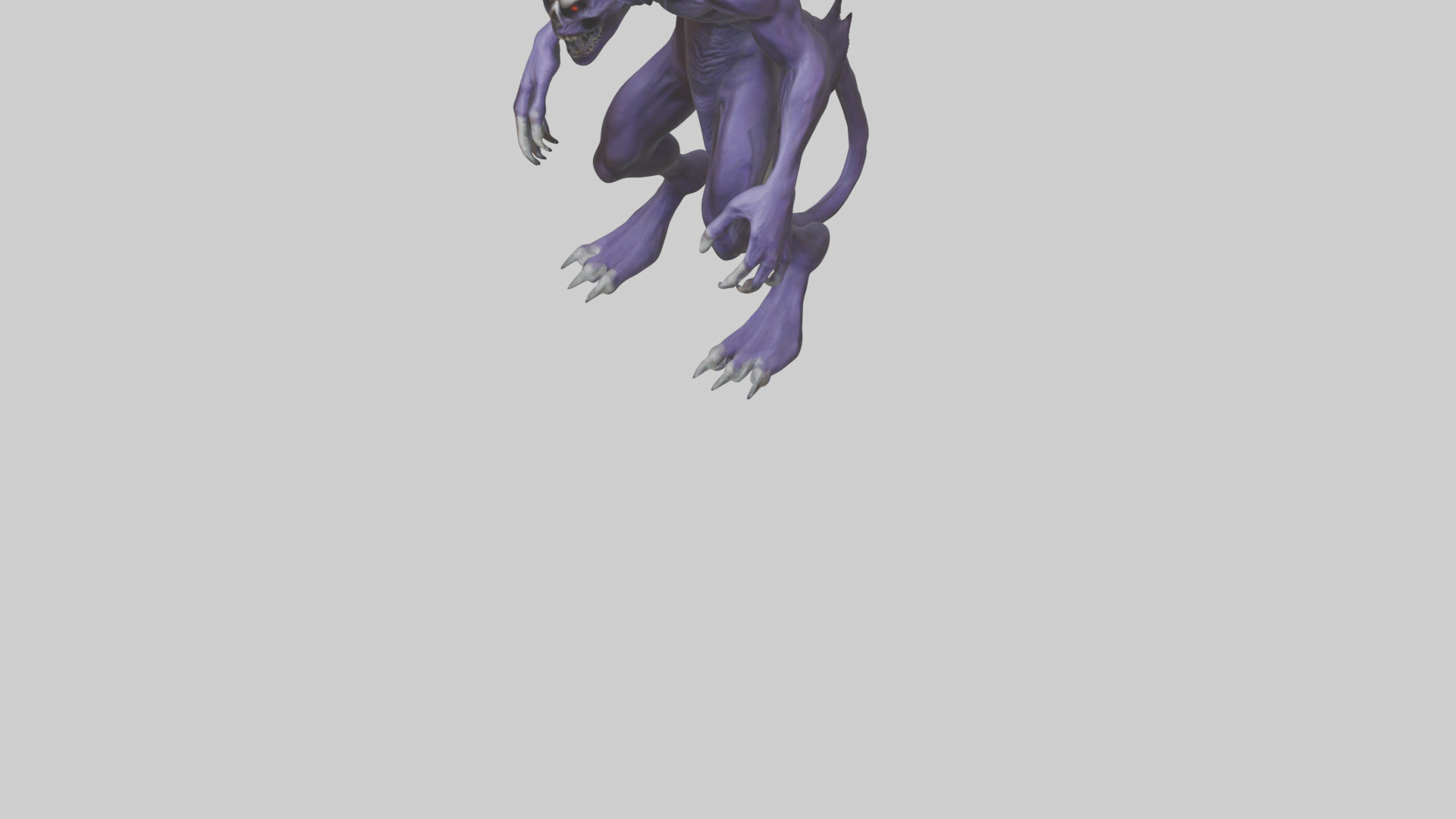 Evil shapeshifter model Low-poly 3D model_6