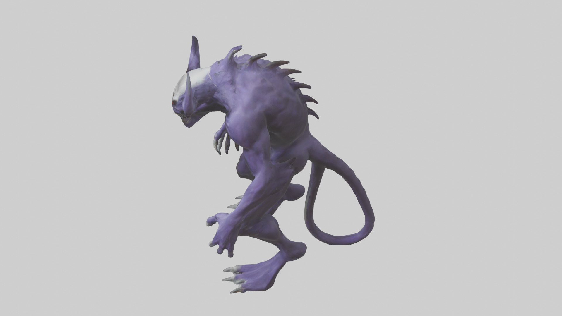 Evil shapeshifter model Low-poly 3D model_27