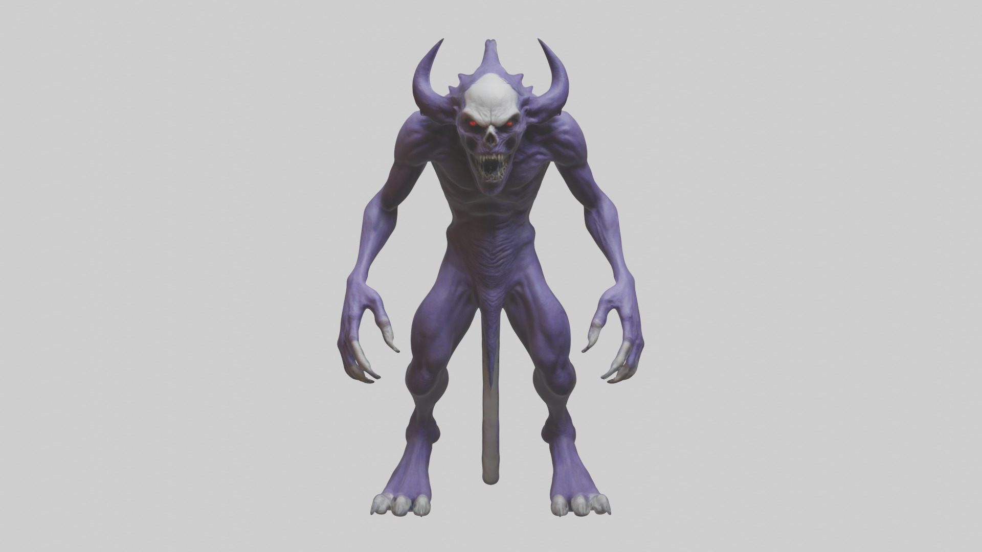 Evil shapeshifter model Low-poly 3D model_10