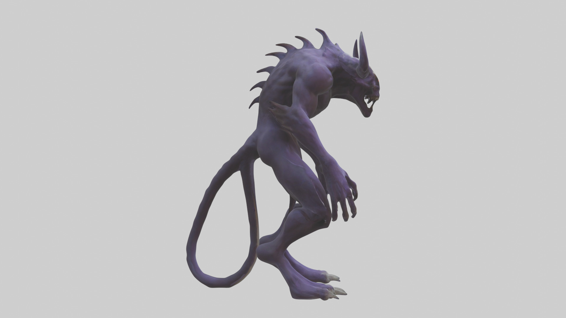 Evil shapeshifter model Low-poly 3D model_23