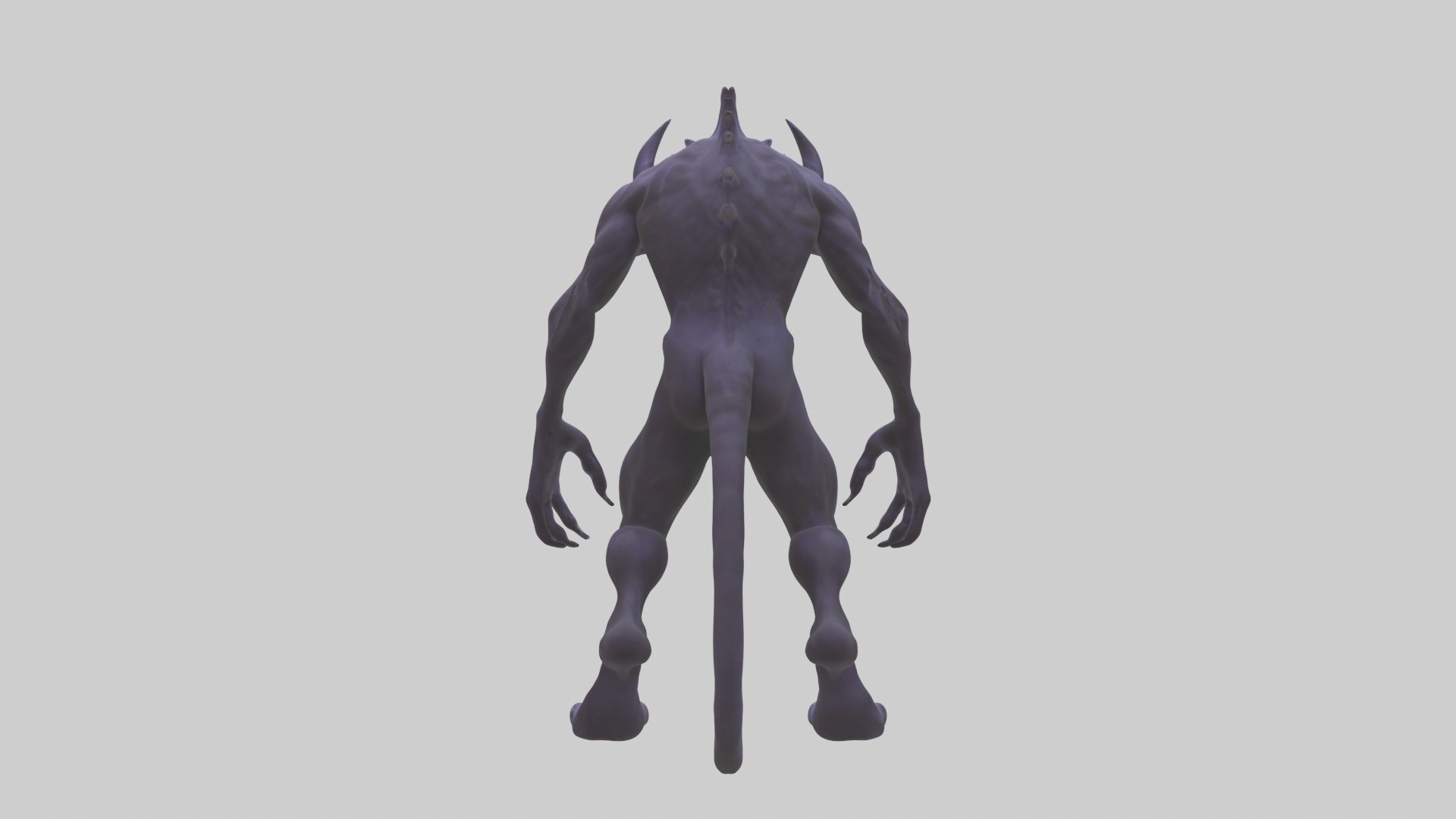 Evil shapeshifter model Low-poly 3D model_1