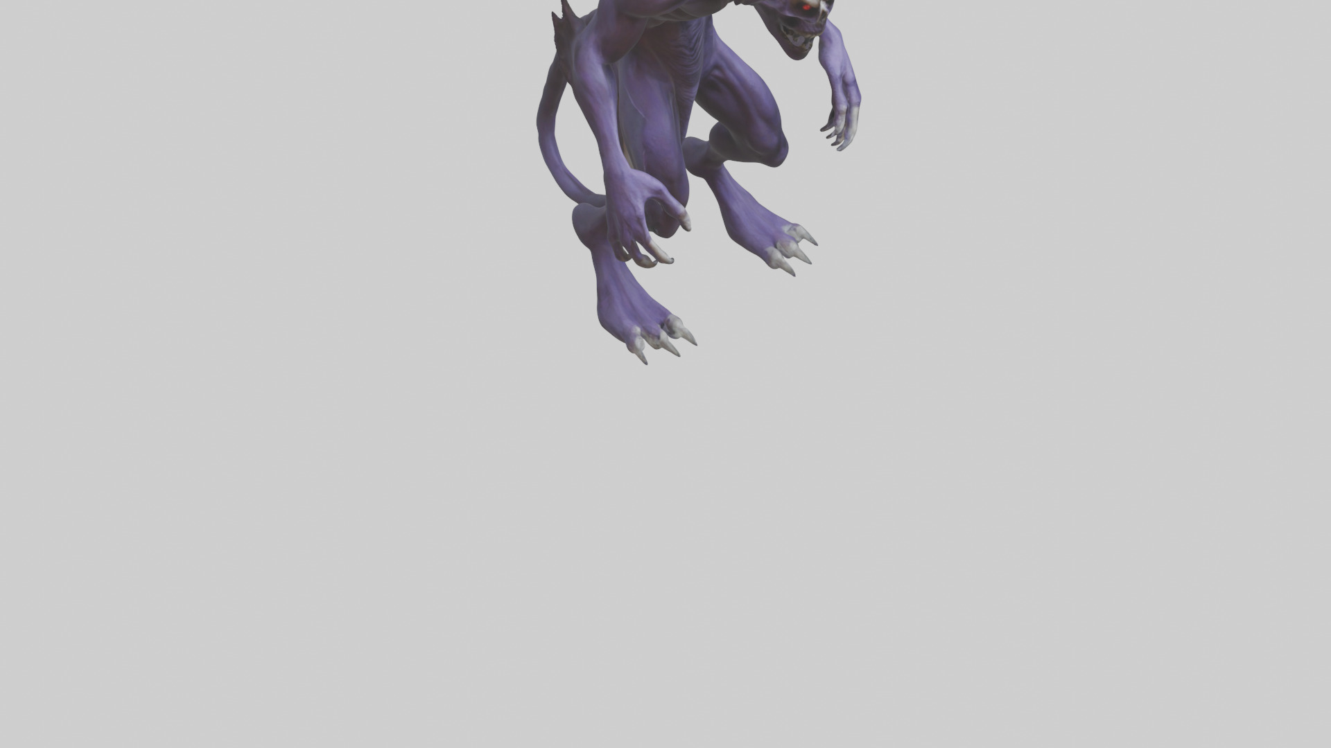 Evil shapeshifter model Low-poly 3D model_7