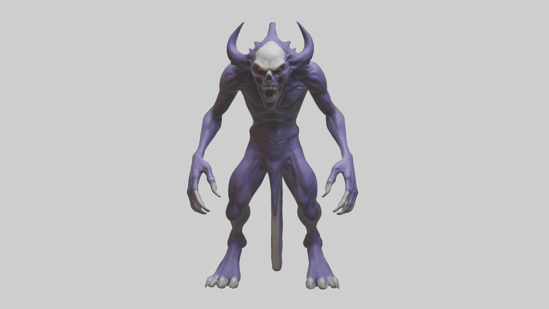 Evil shapeshifter model Low-poly 3D model_14
