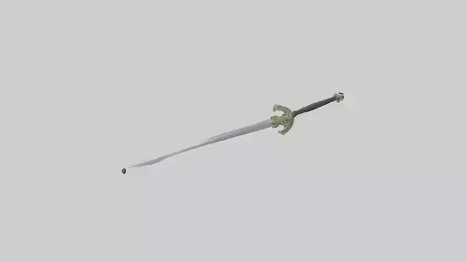 Excalibur Sword model Low-poly 3D model