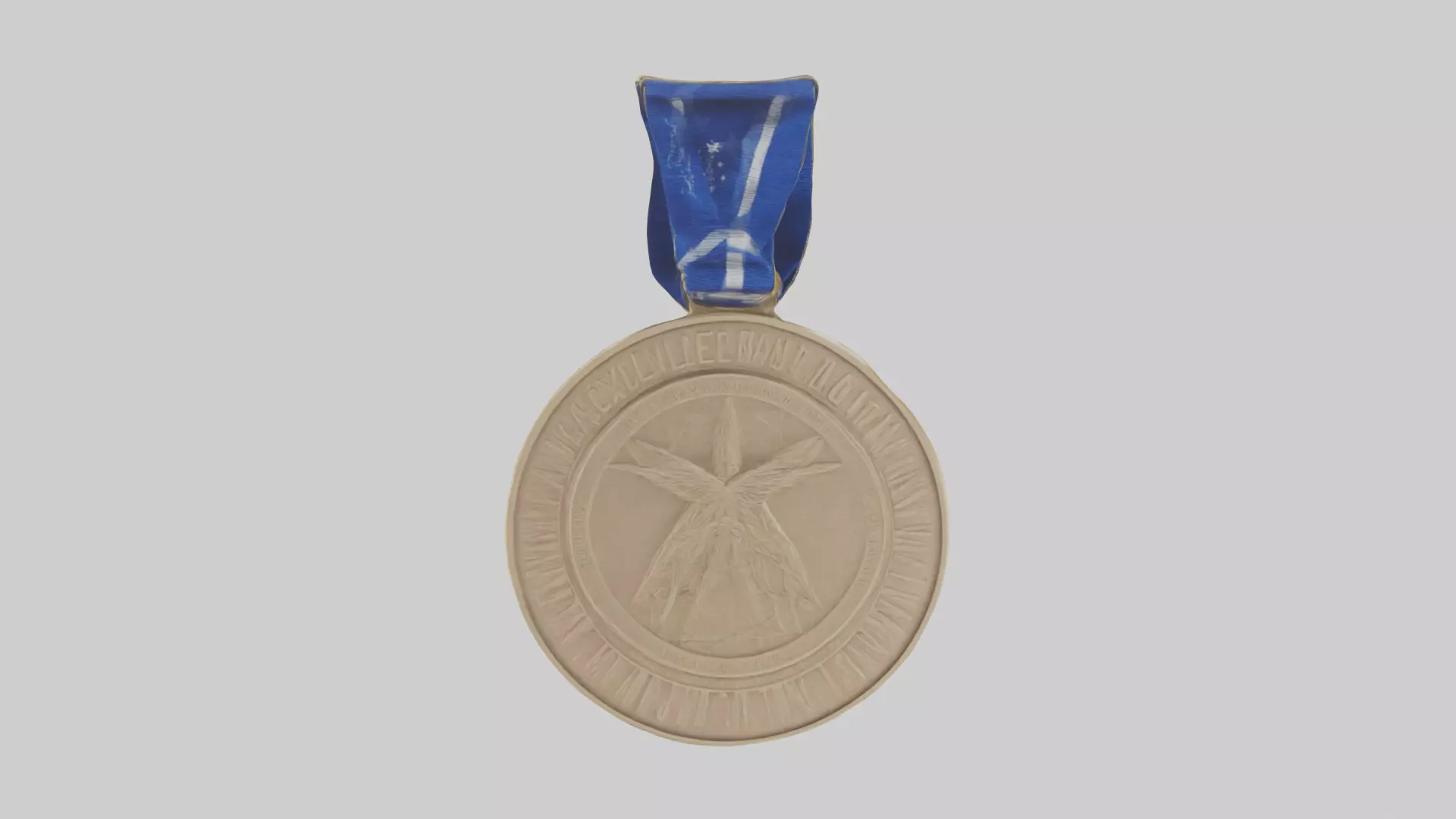 Excellence in Innovation Medal model Low-poly 3D model_0