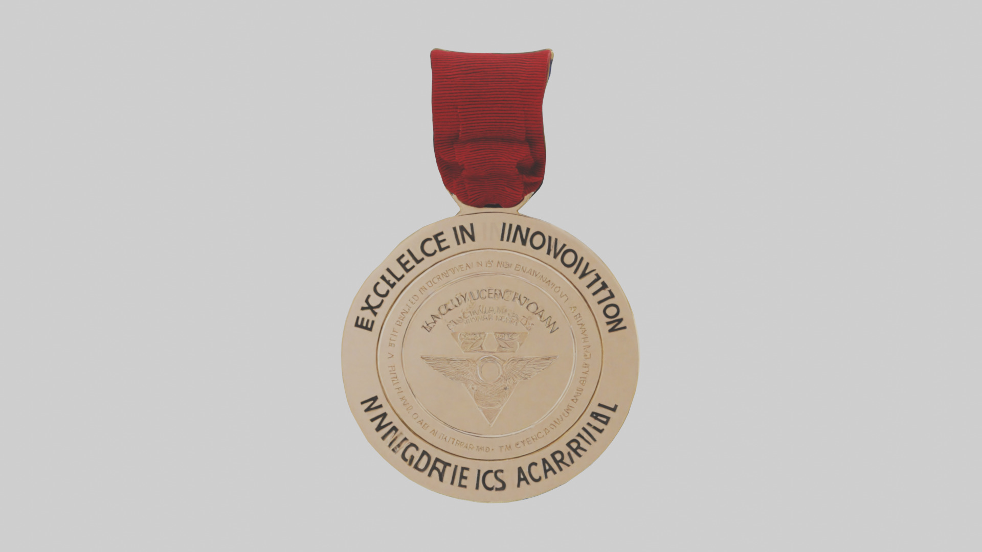 Excellence in Innovation Medal model Low-poly 3D model_9