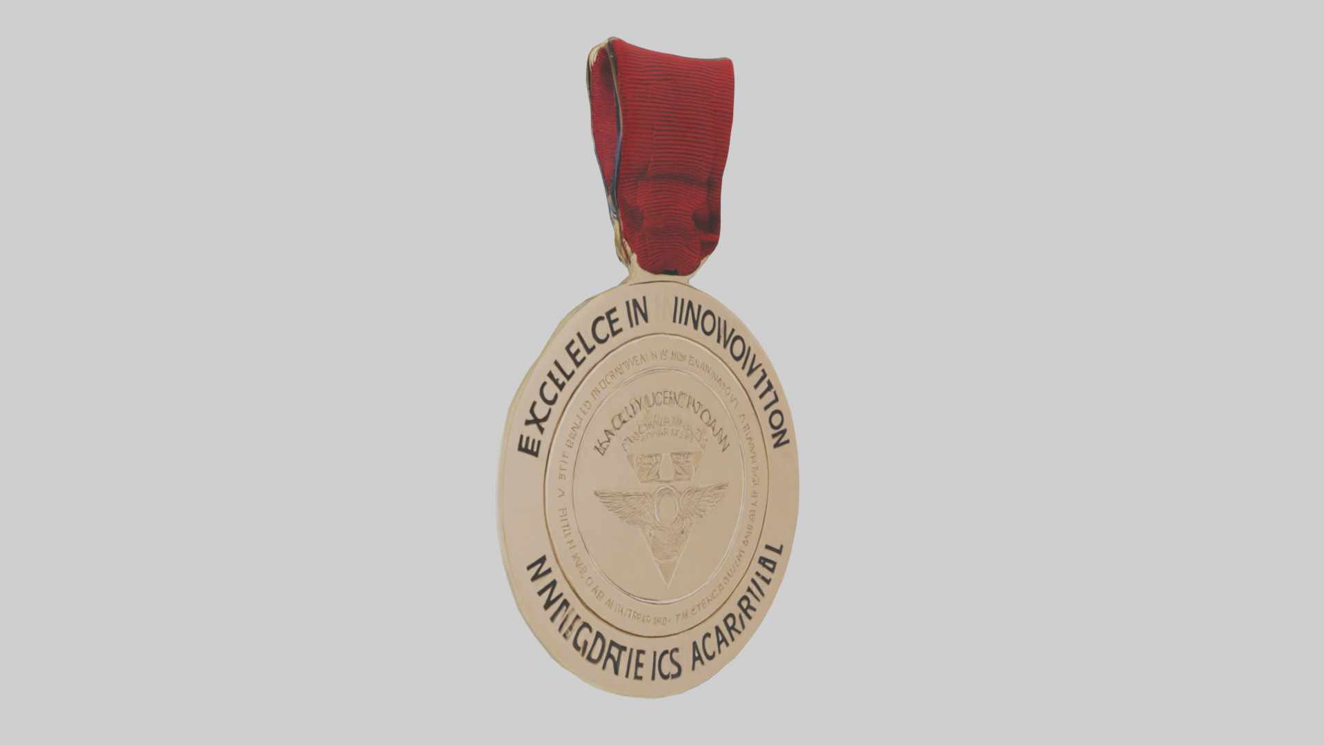 Excellence in Innovation Medal model Low-poly 3D model_11