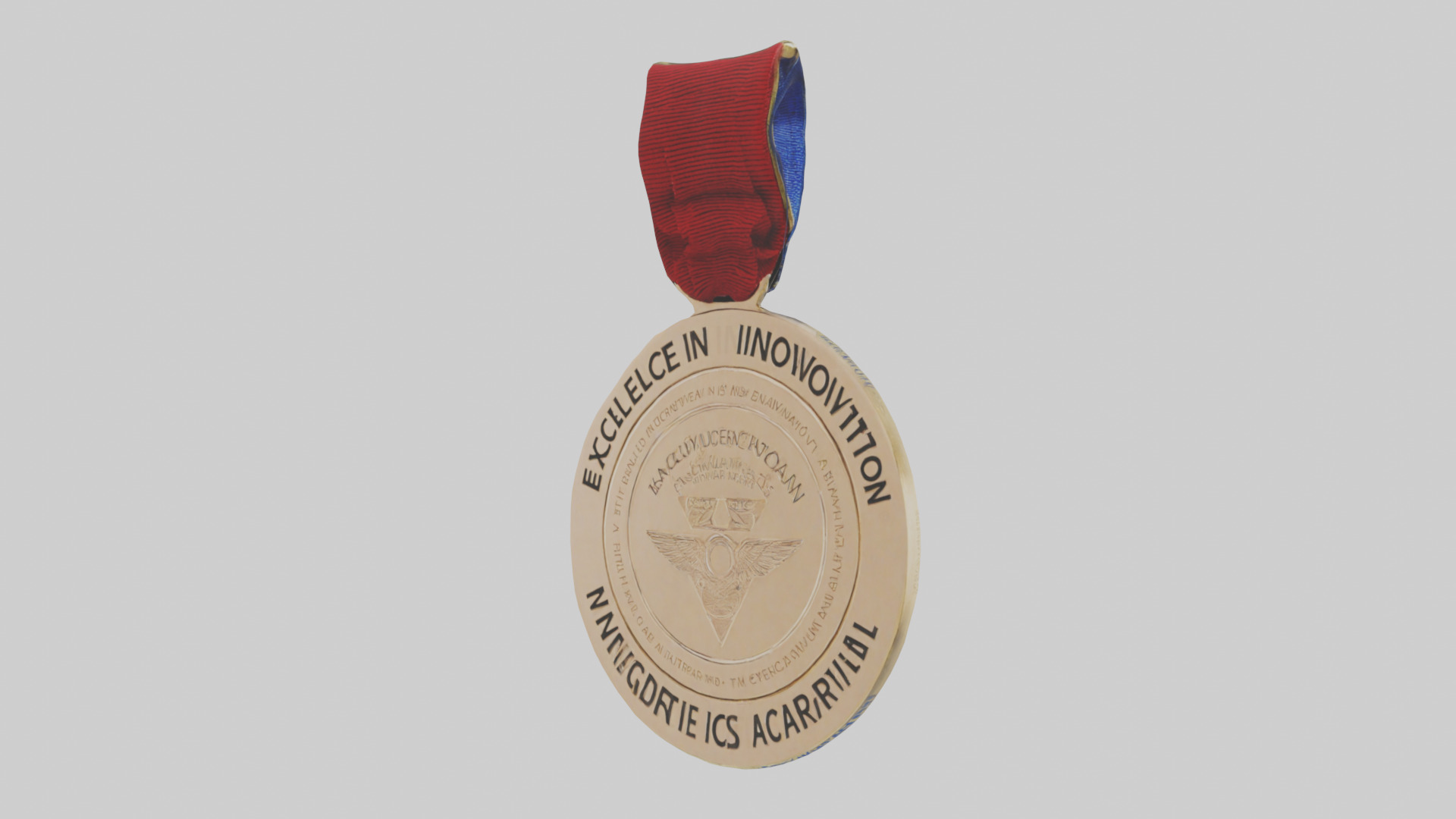 Excellence in Innovation Medal model Low-poly 3D model_8