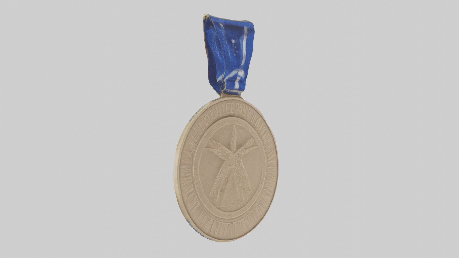 Excellence in Innovation Medal model Low-poly 3D model_1