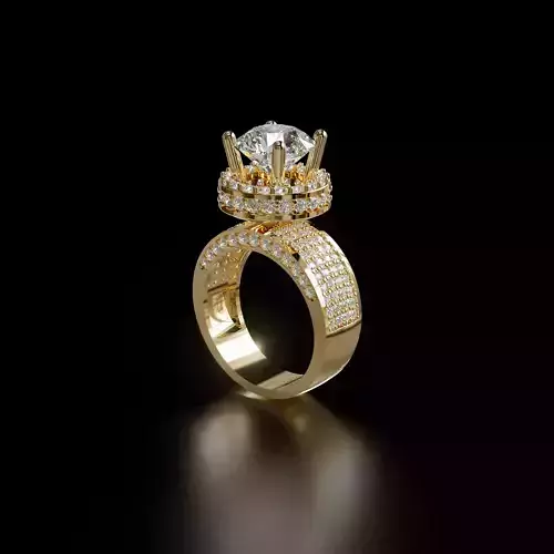 Diamond ring for women 188 3D print model