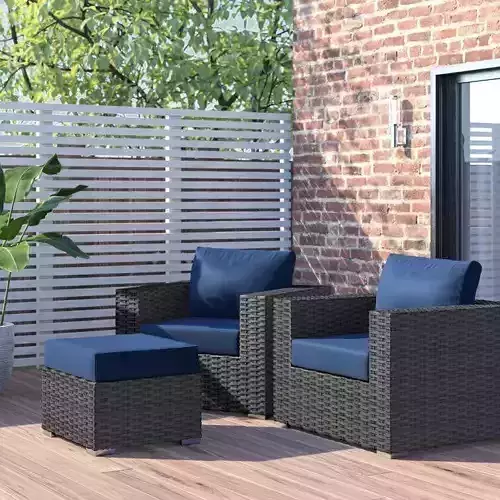 Sojourn Outdoor Patio Sunbrella Sectional Set