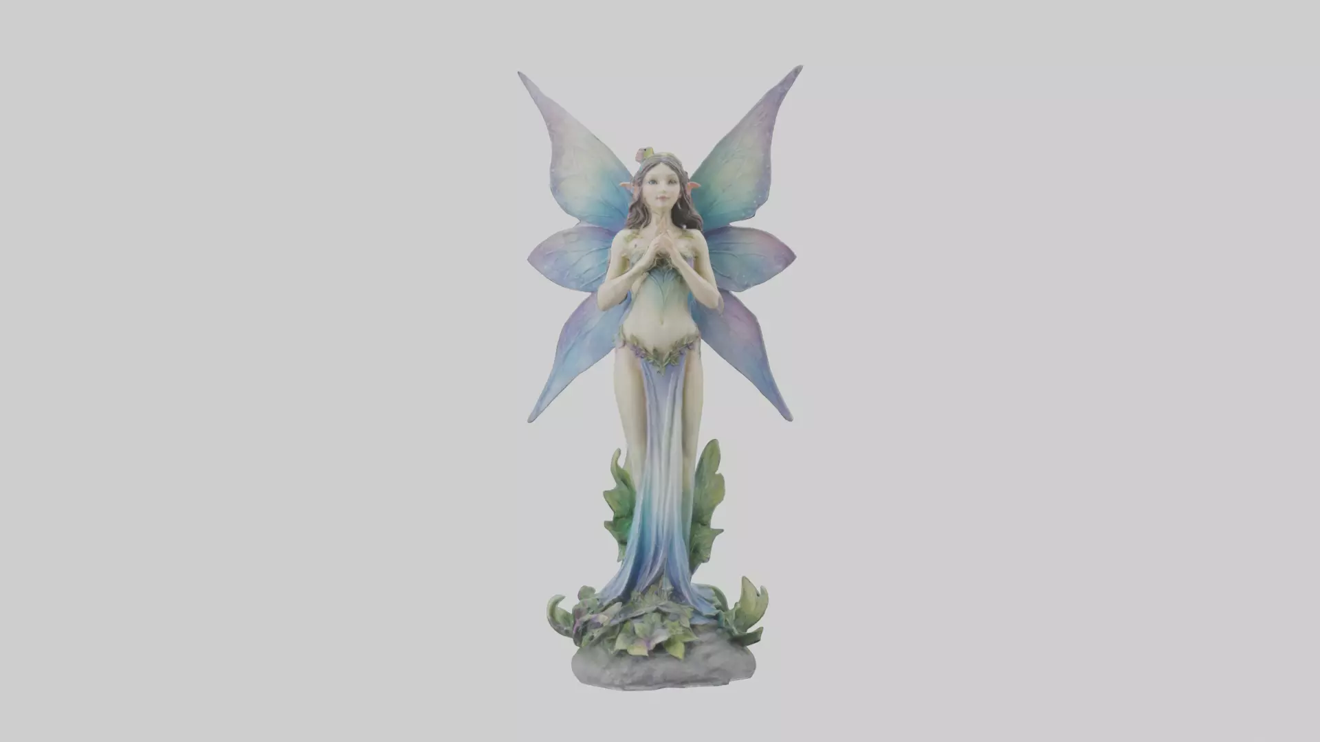 Faerie Princess statue model Low-poly 3D model_0