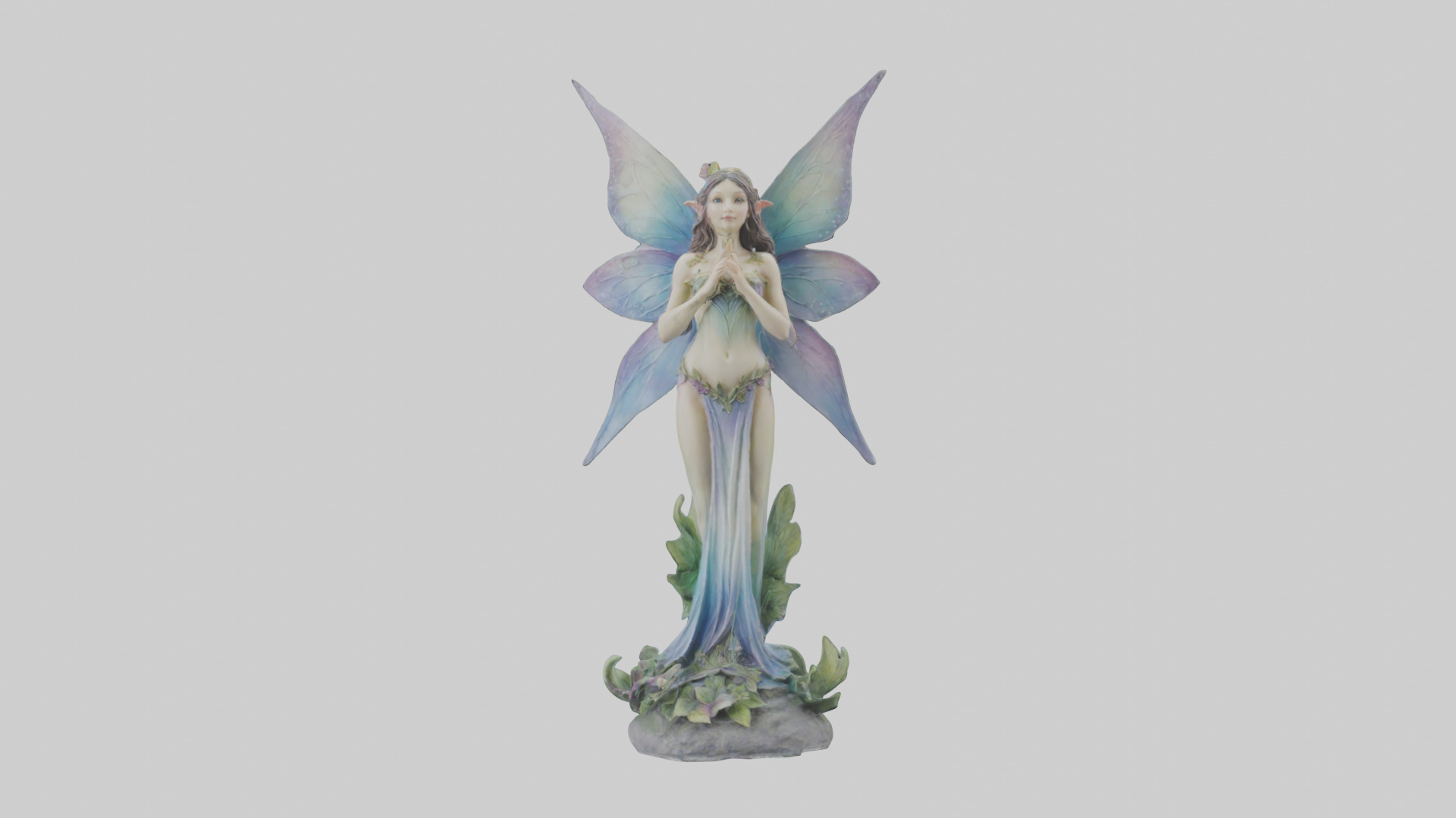 Faerie Princess statue model Low-poly 3D model_11