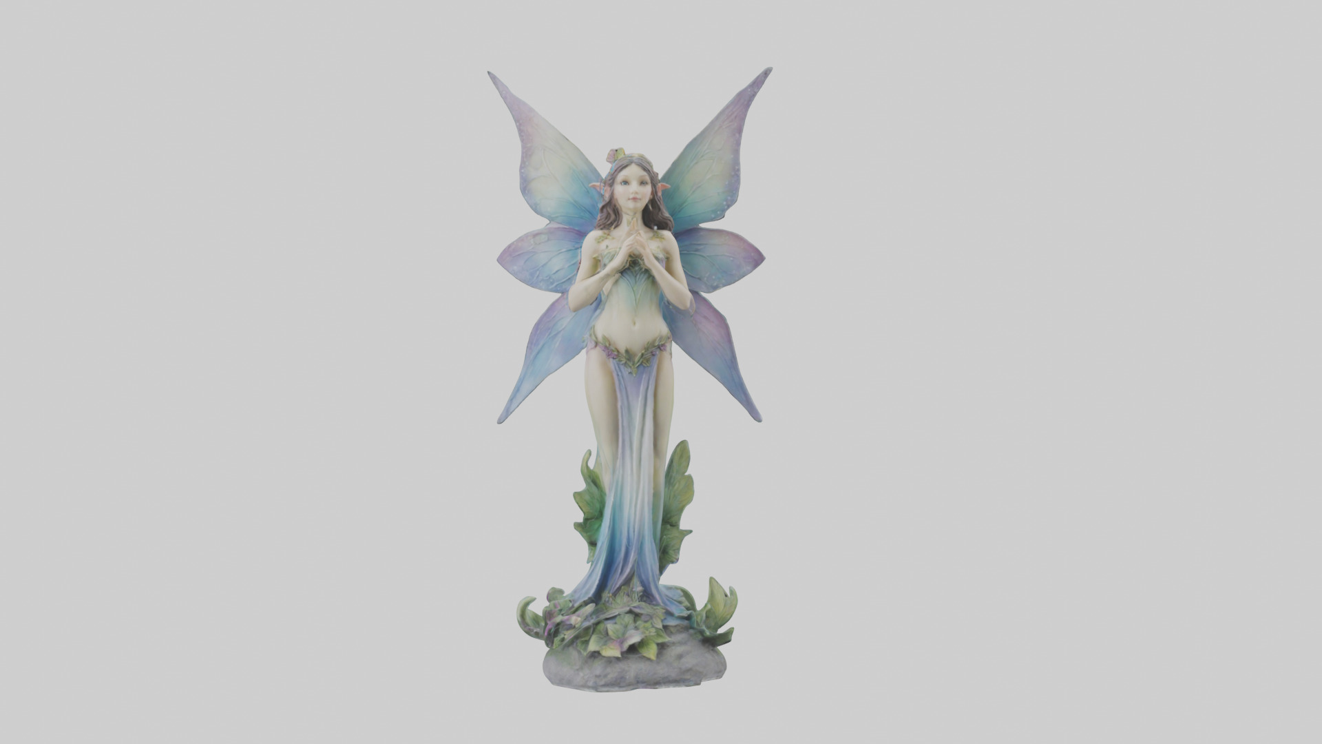 Faerie Princess statue model Low-poly 3D model_19