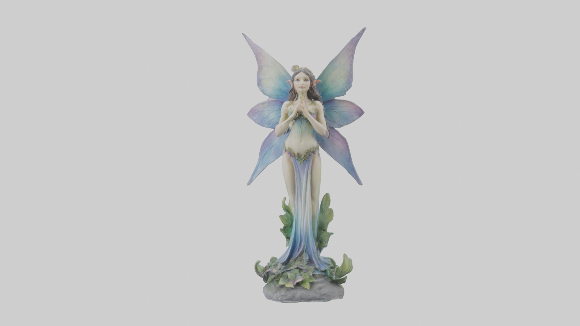 Faerie Princess statue model Low-poly 3D model_14