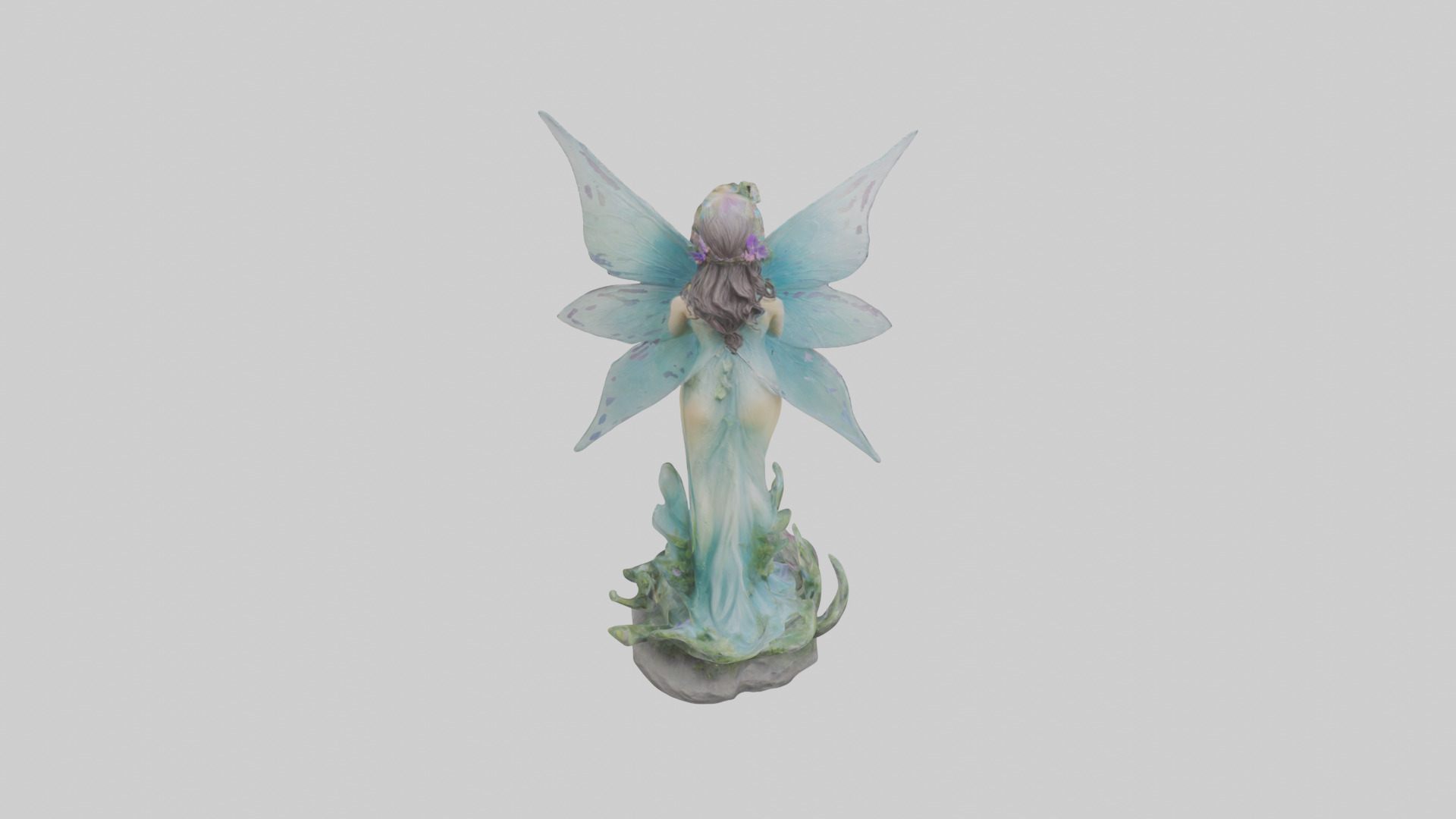 Faerie Princess statue model Low-poly 3D model_25