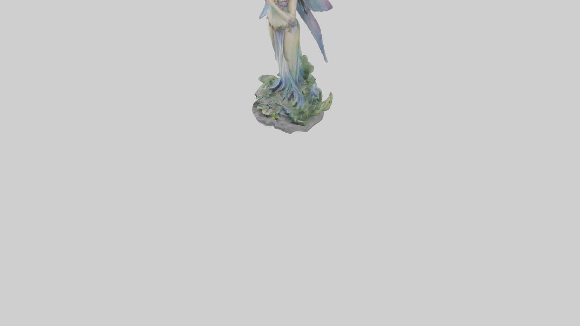 Faerie Princess statue model Low-poly 3D model_7