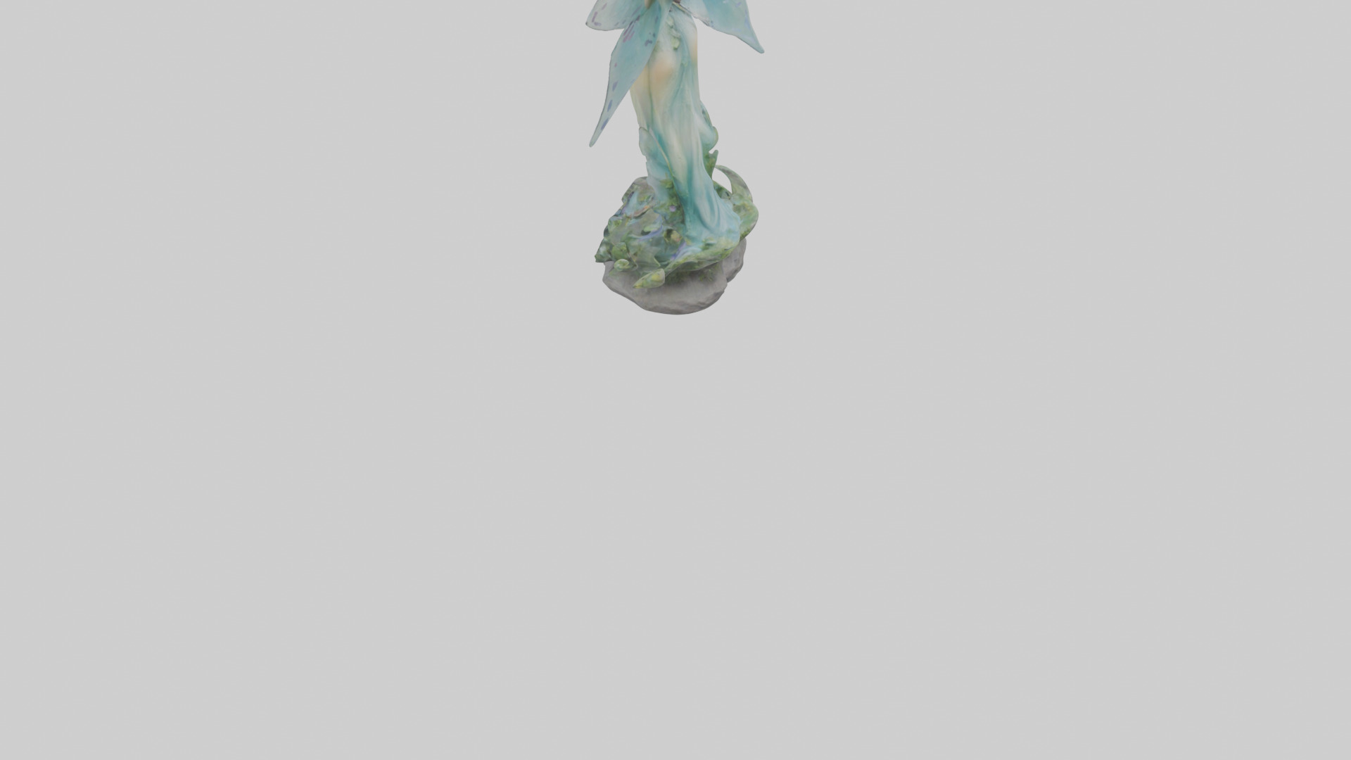 Faerie Princess statue model Low-poly 3D model_5
