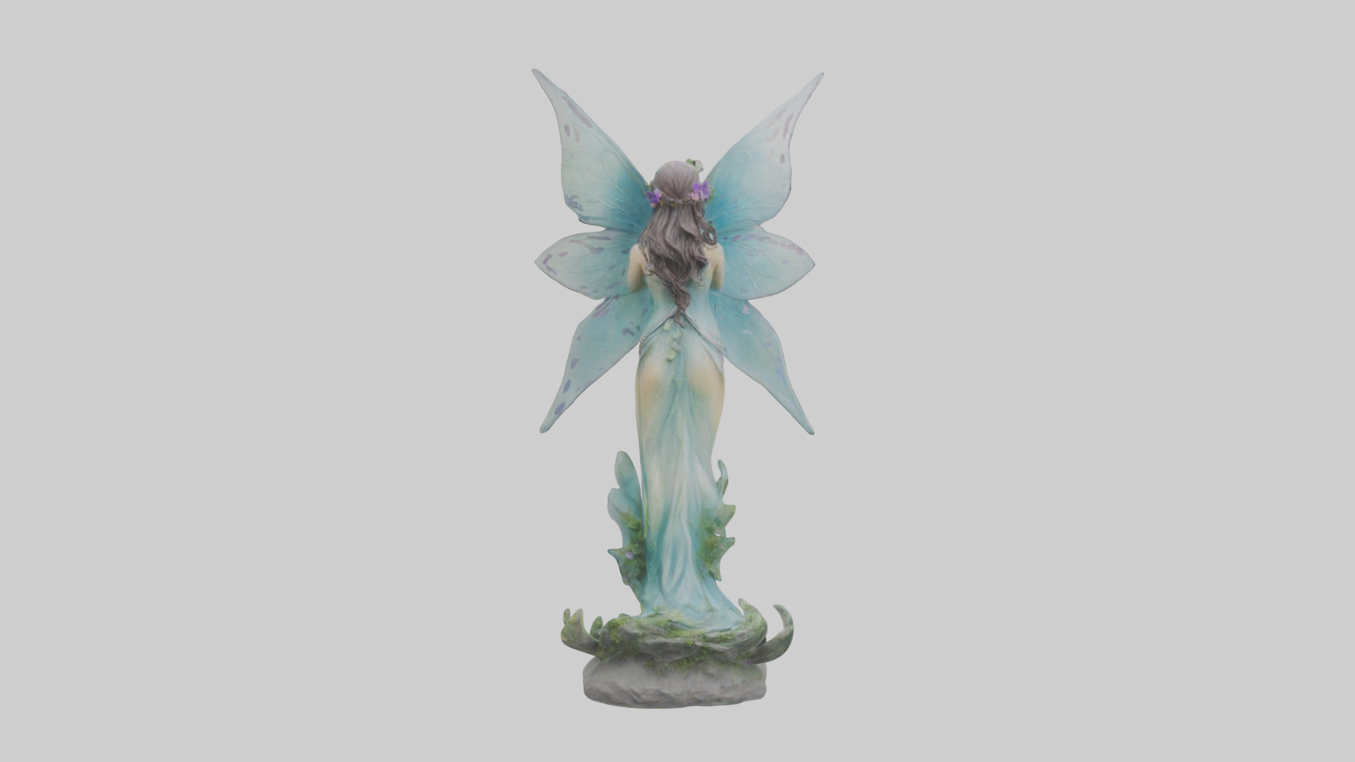 Faerie Princess statue model Low-poly 3D model_2