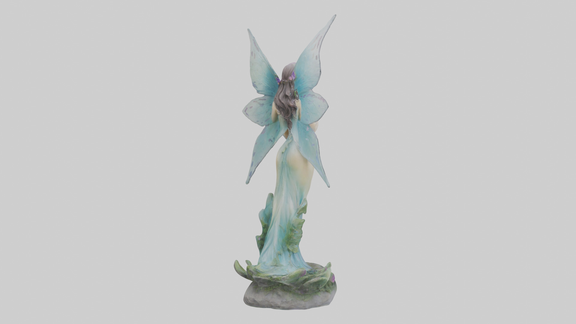 Faerie Princess statue model Low-poly 3D model_4