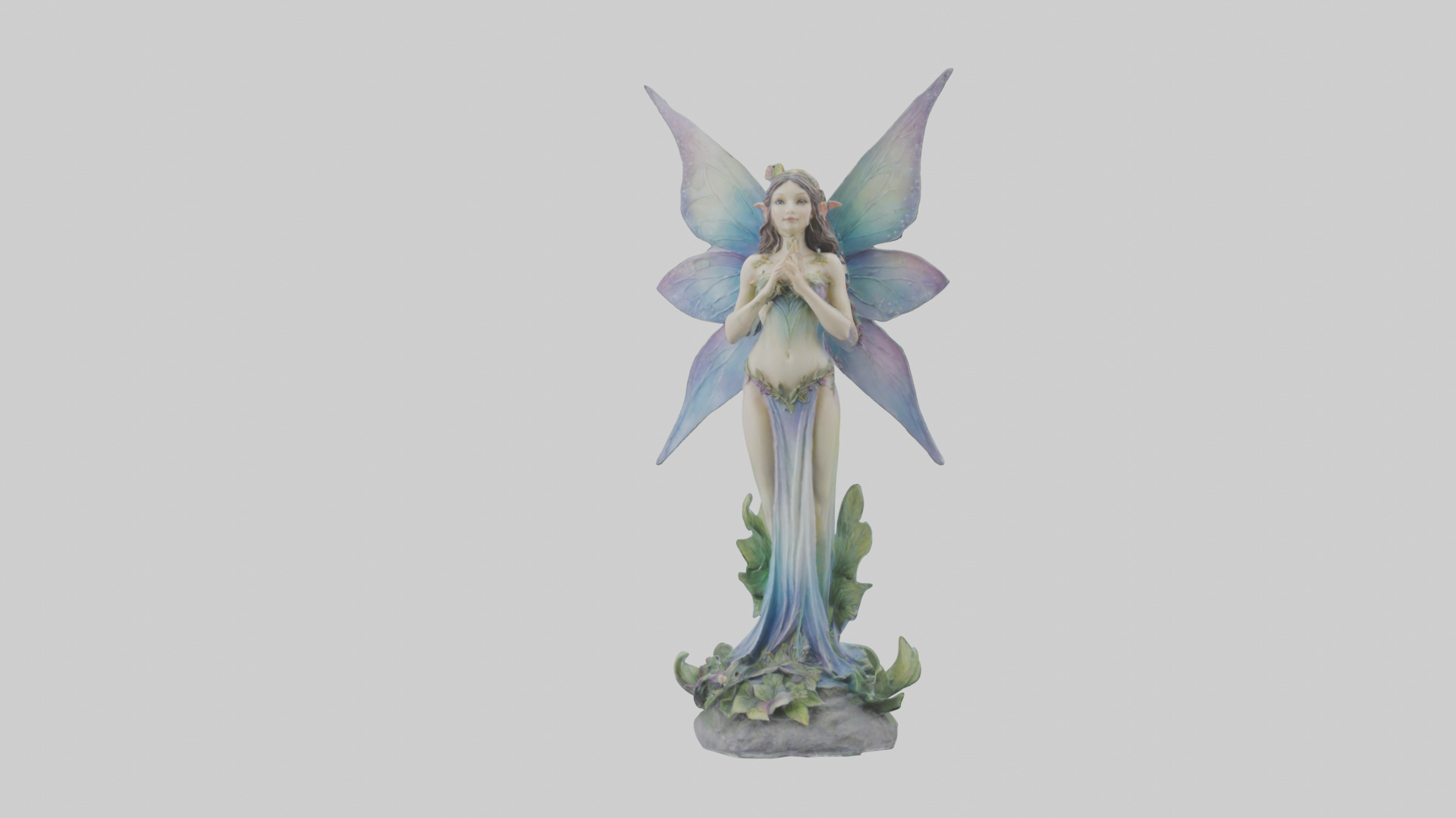 Faerie Princess statue model Low-poly 3D model_17