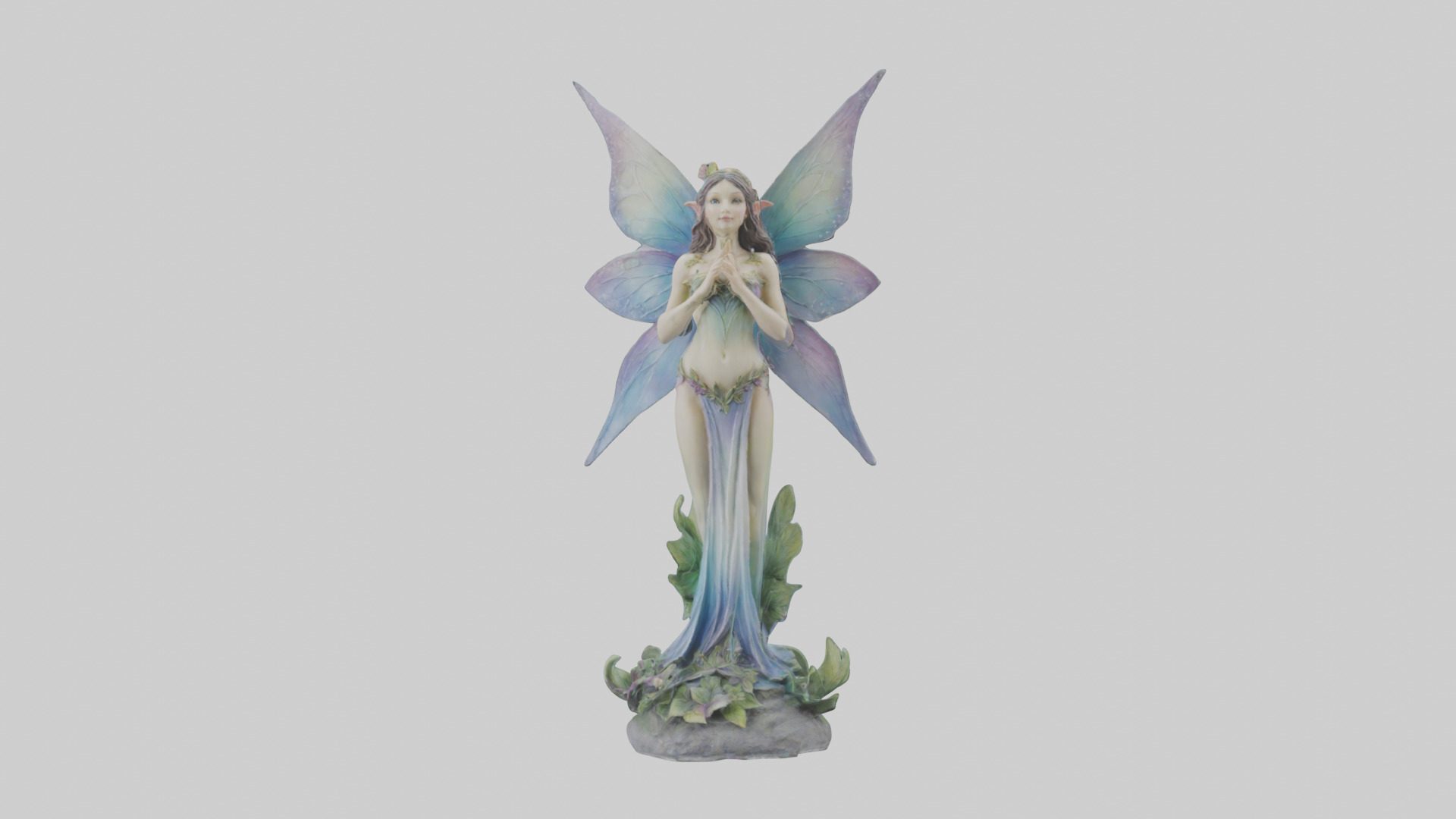 Faerie Princess statue model Low-poly 3D model_16