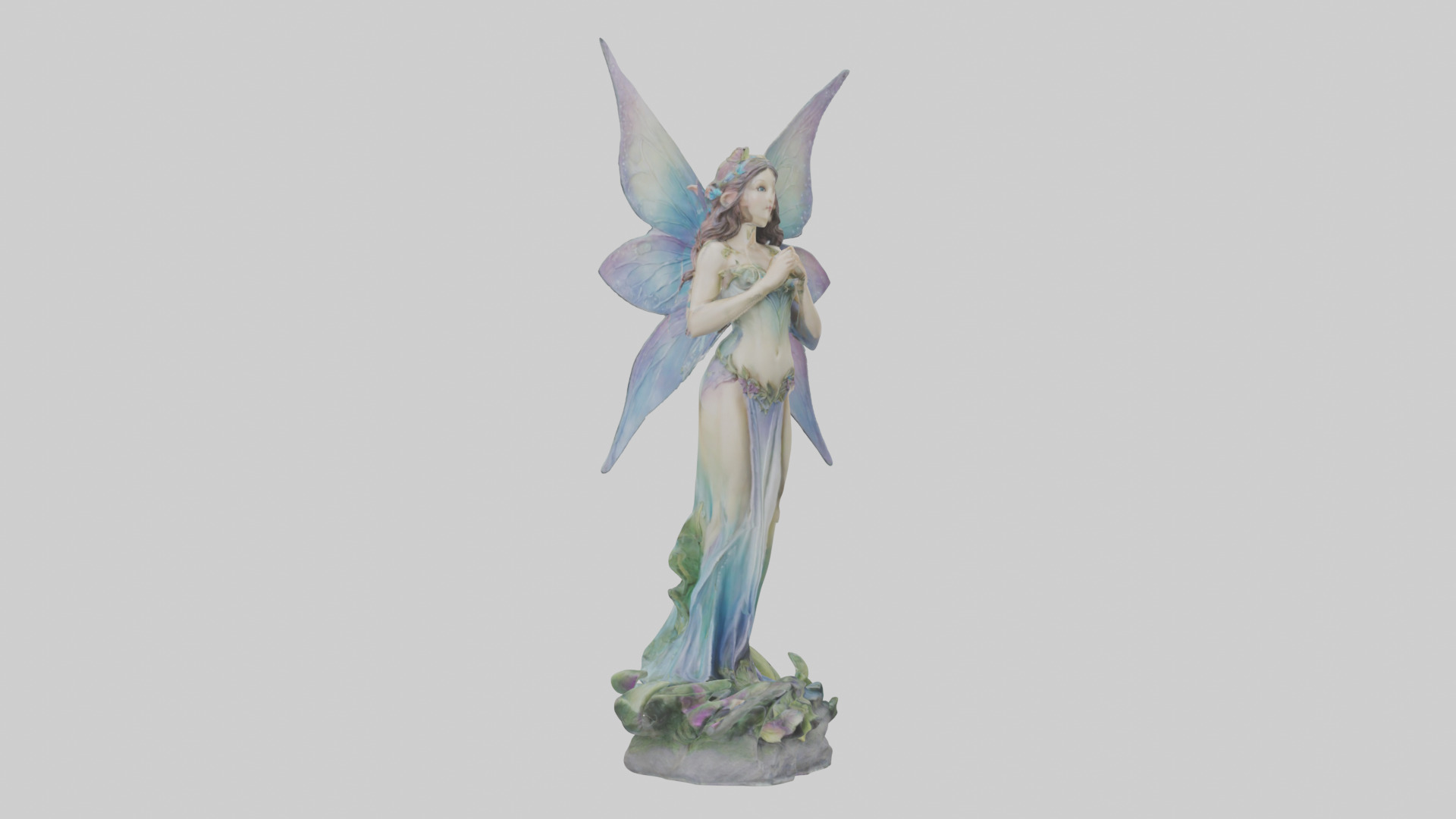 Faerie Princess statue model Low-poly 3D model_18