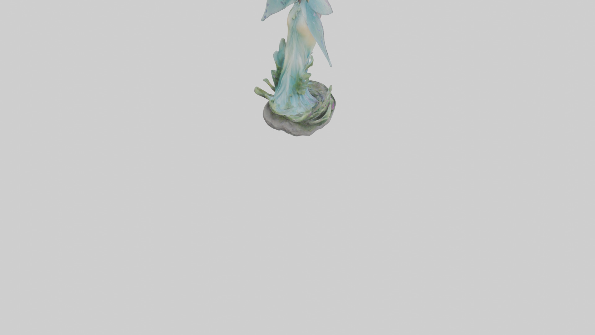 Faerie Princess statue model Low-poly 3D model_6